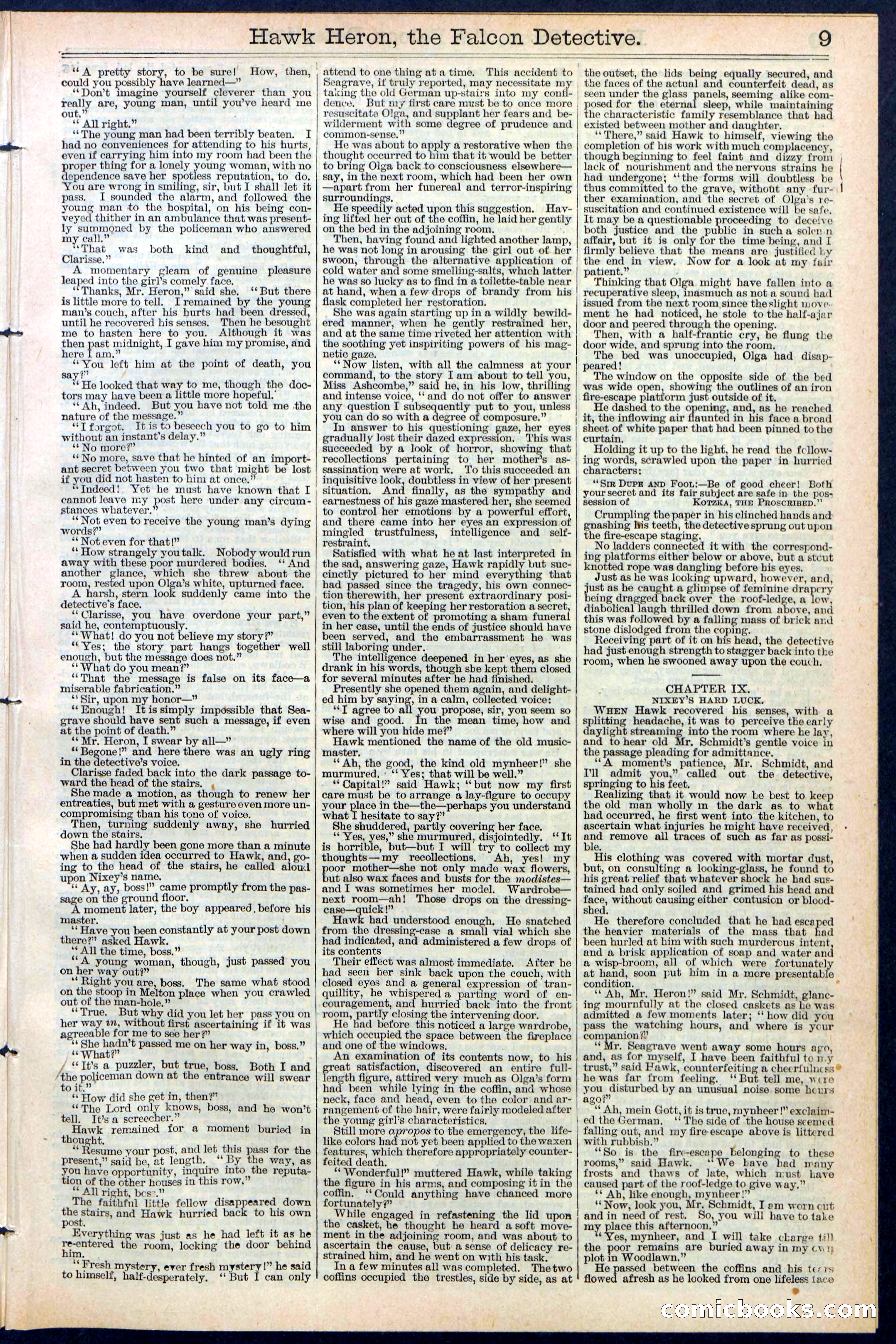 Beadle's Dime Library No. 386 — page 9 of 32
