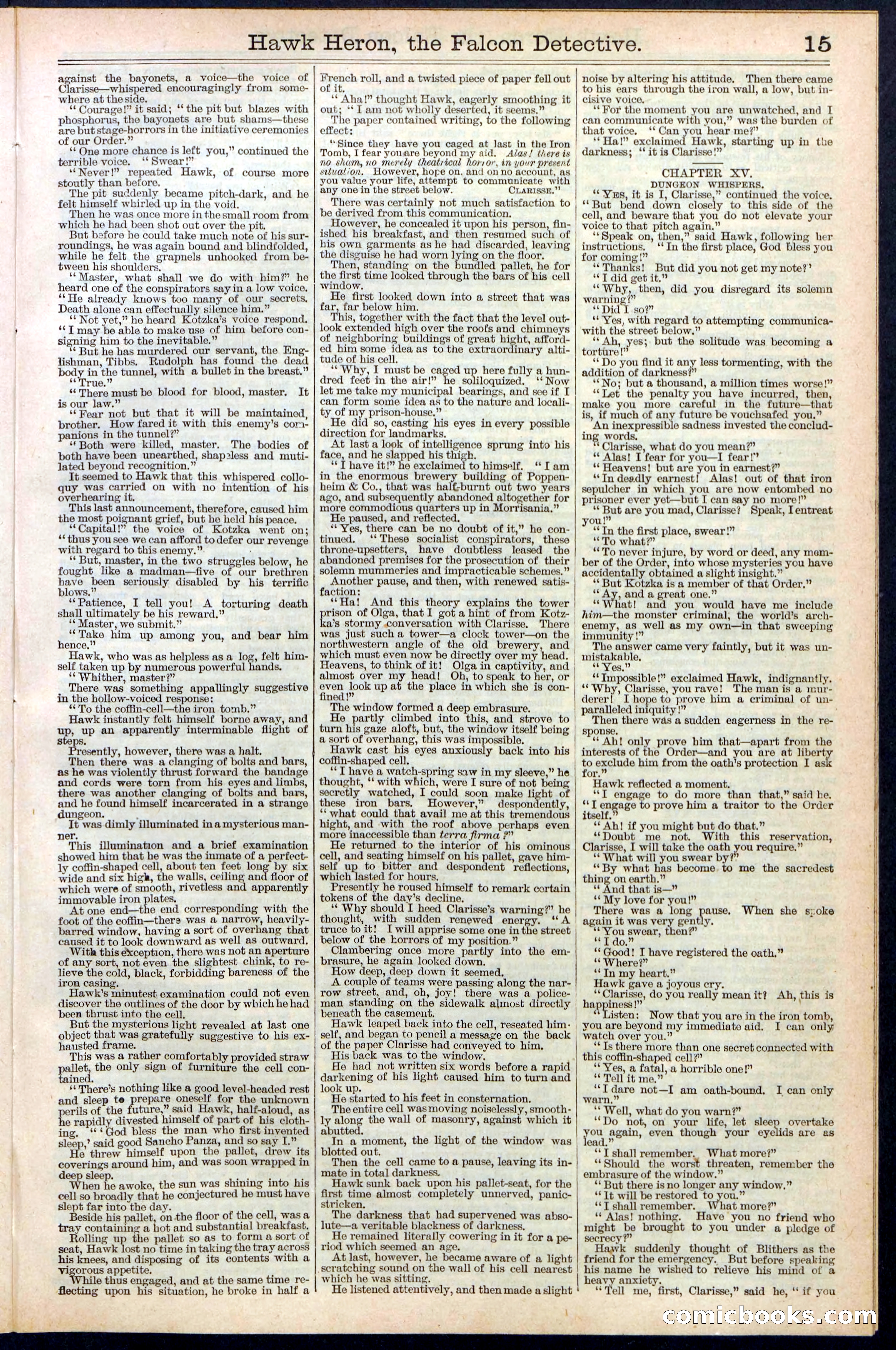 Beadle's Dime Library No. 386 — page 15 of 32