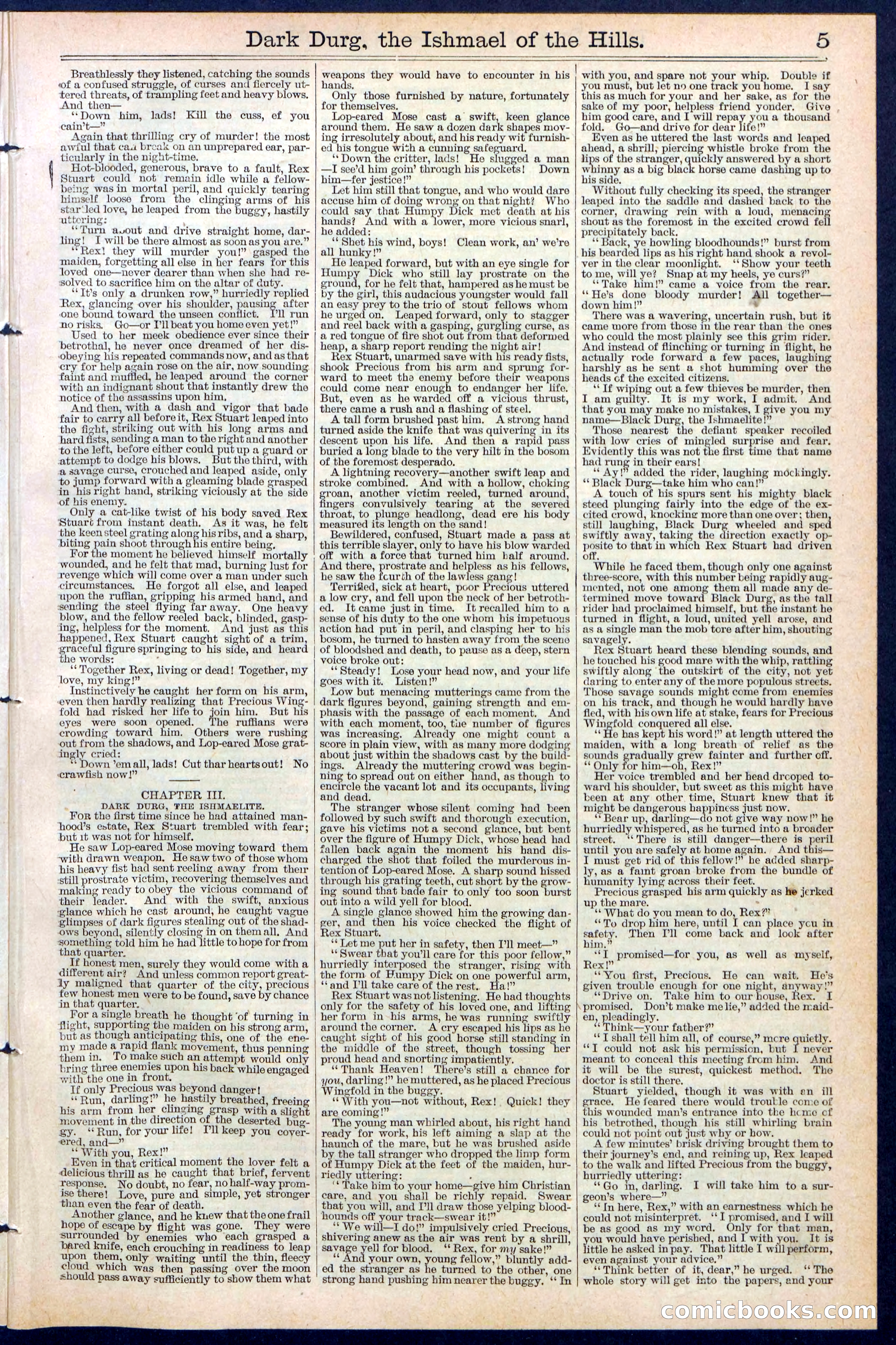 Beadle's Dime Library No. 387 — page 5 of 32