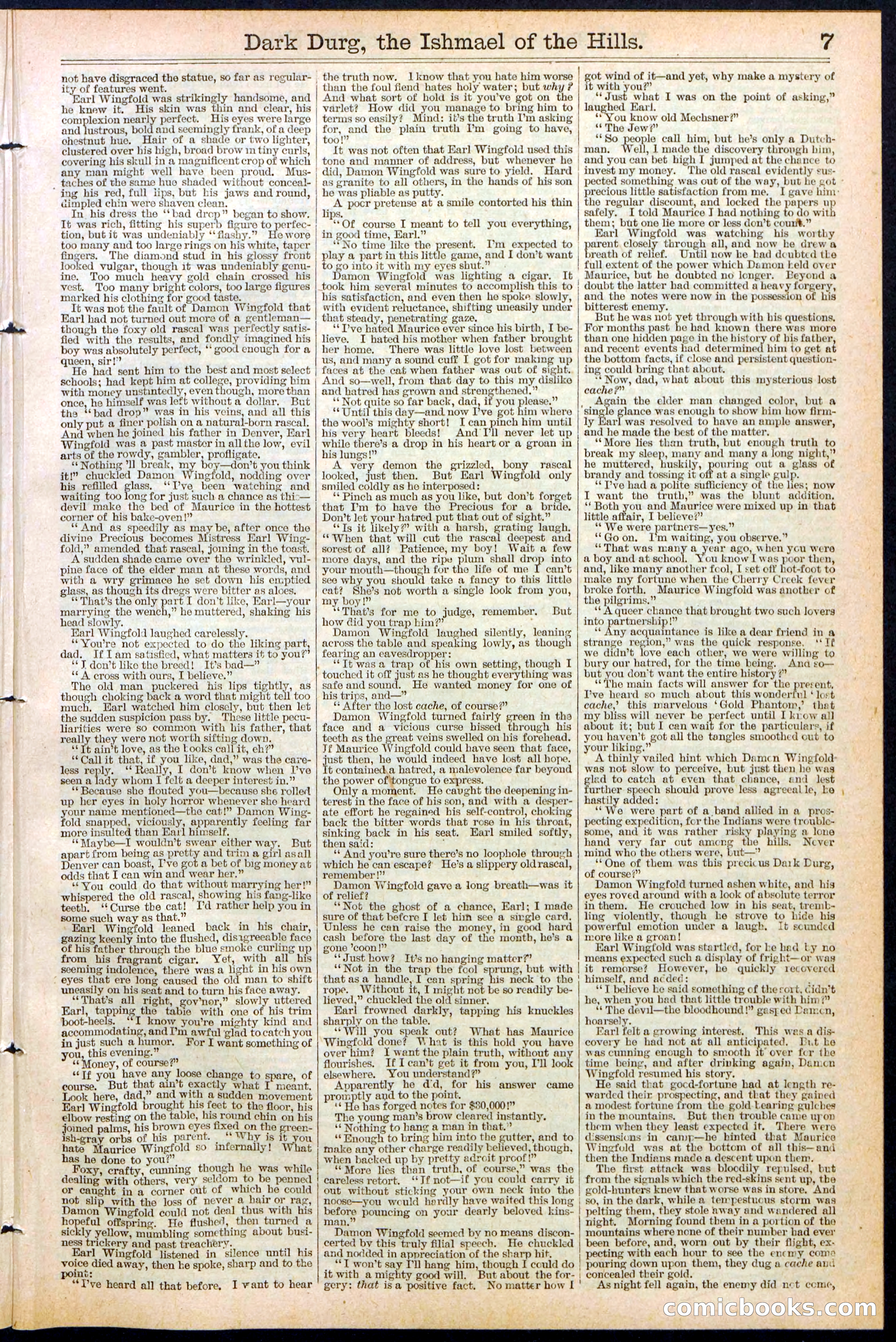 Beadle's Dime Library No. 387 — page 7 of 32