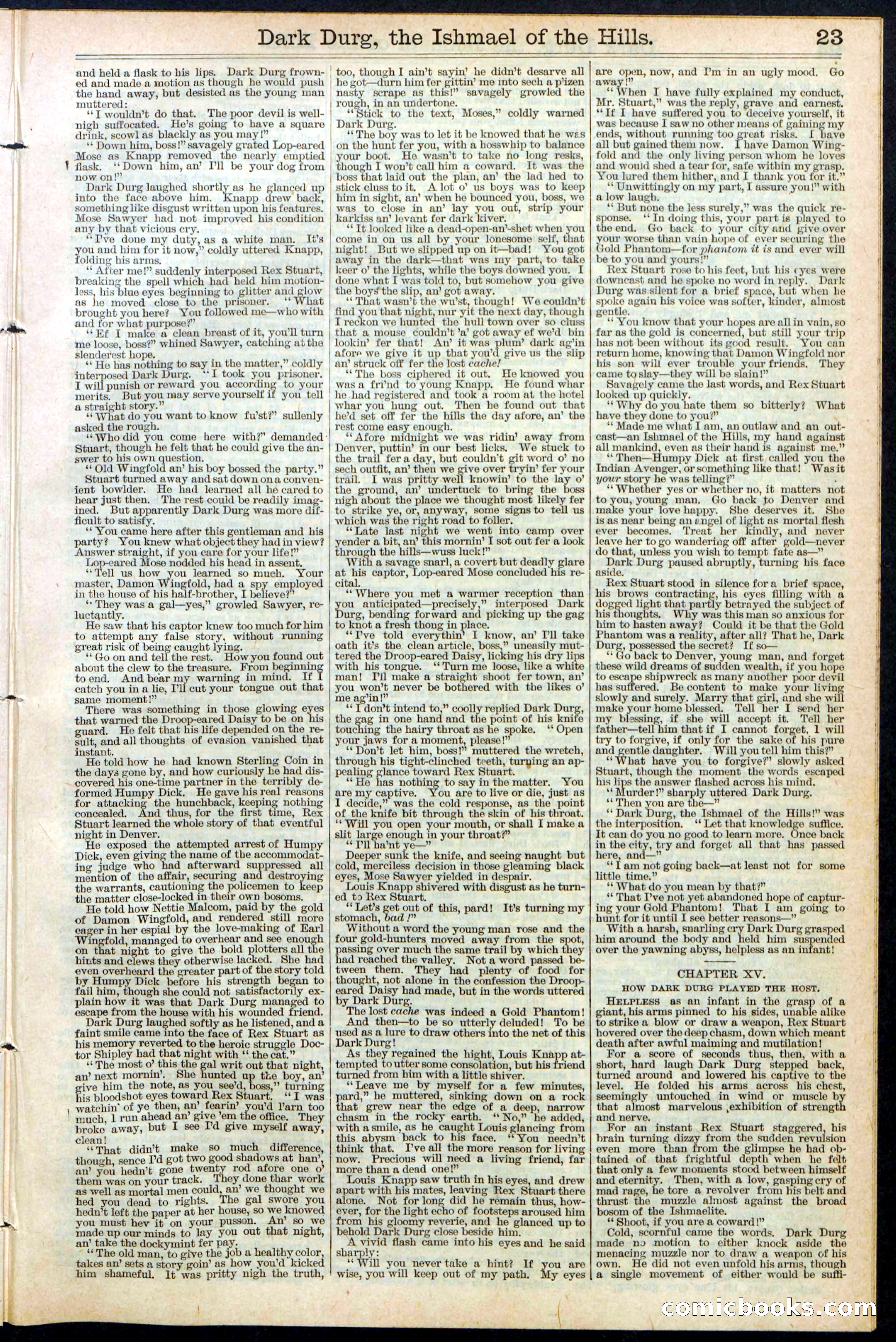 Beadle's Dime Library No. 387 — page 23 of 32