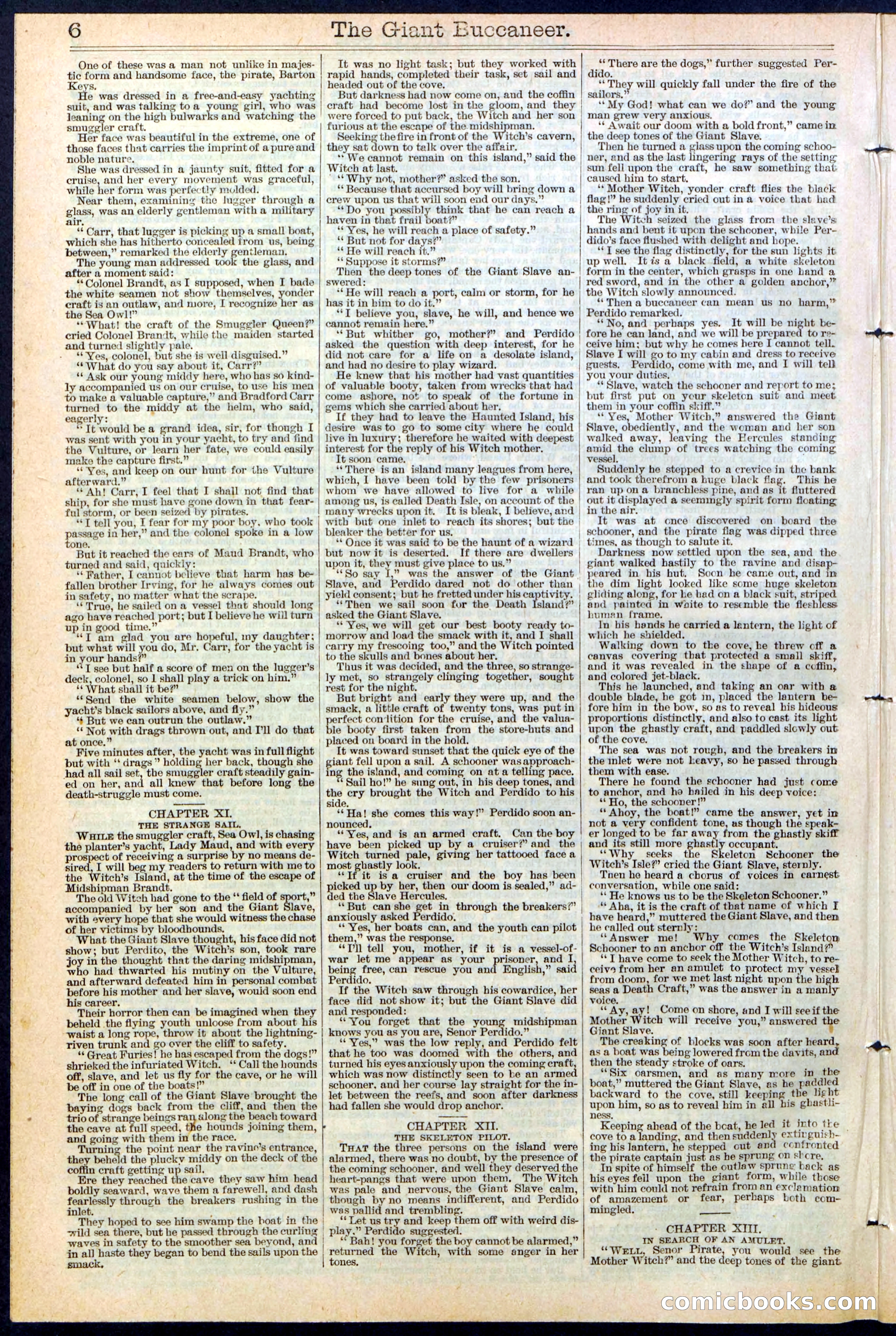 Beadle's Dime Library No. 388: The Giant Buccaneer — page 6 of 32