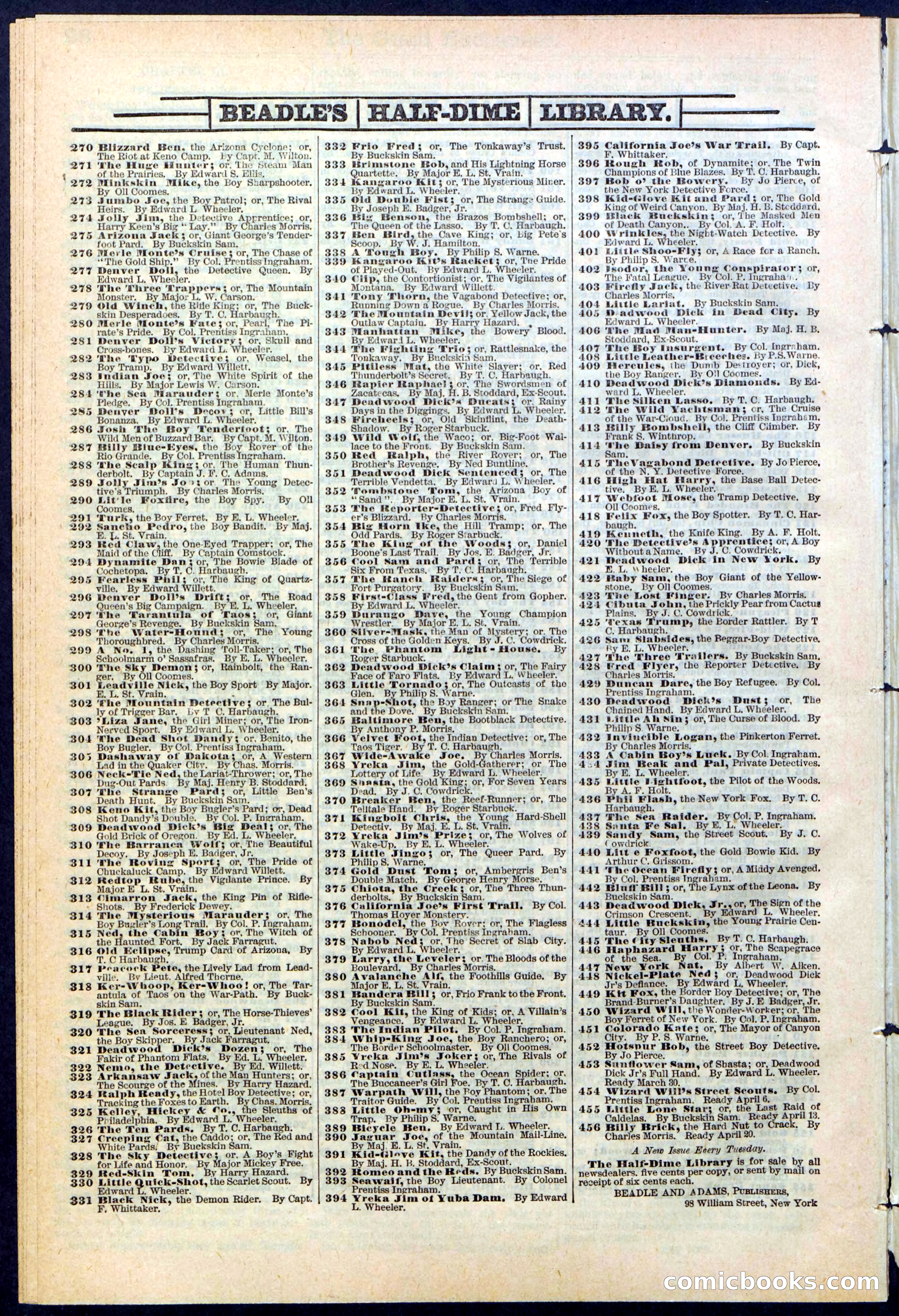 Beadle's Dime Library No. 388: The Giant Buccaneer — page 30 of 32