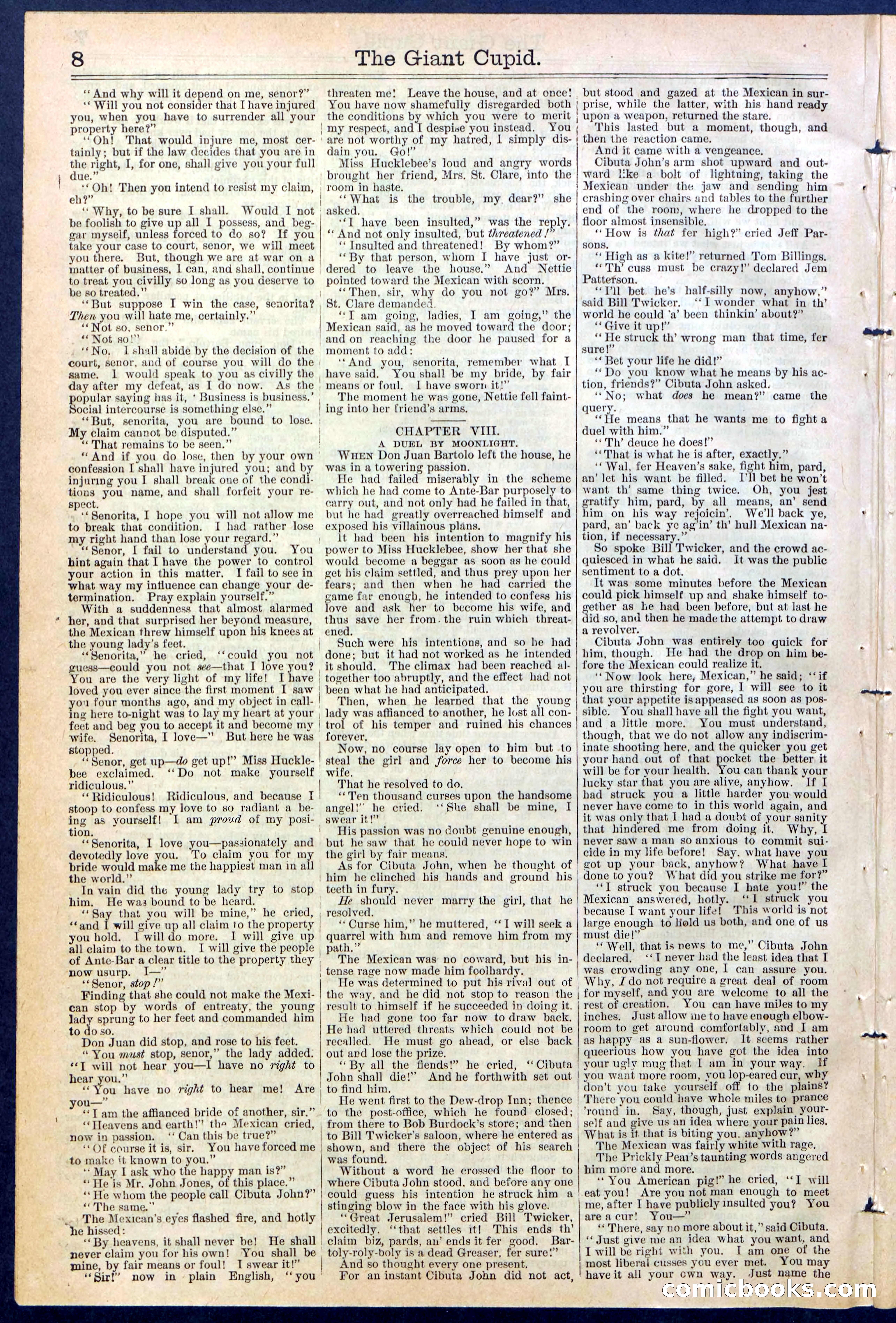 Beadle's New York Dime Library, No. 390 — page 8 of 32