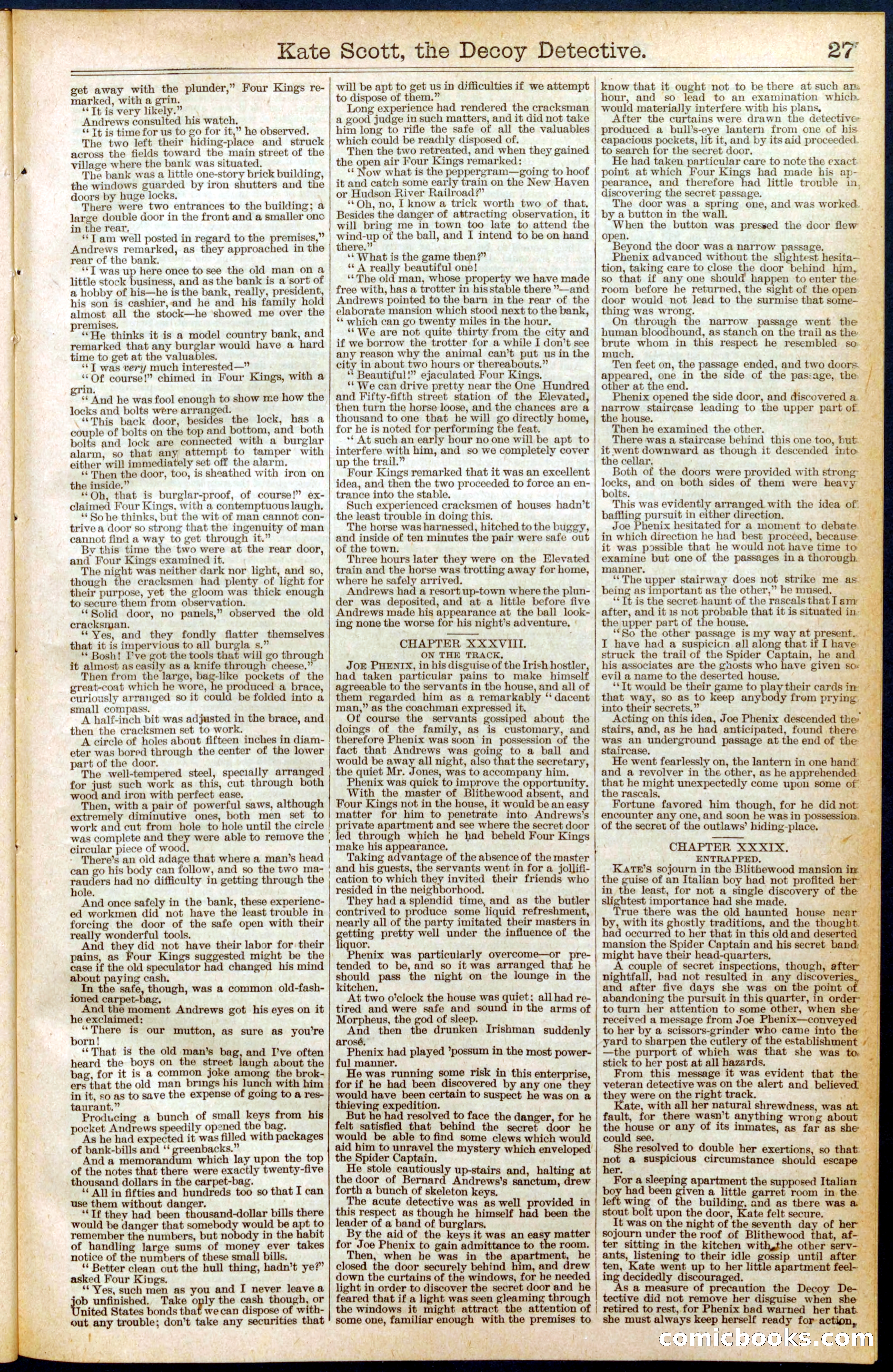 Beadle's Dime Library No. 391 — page 27 of 32
