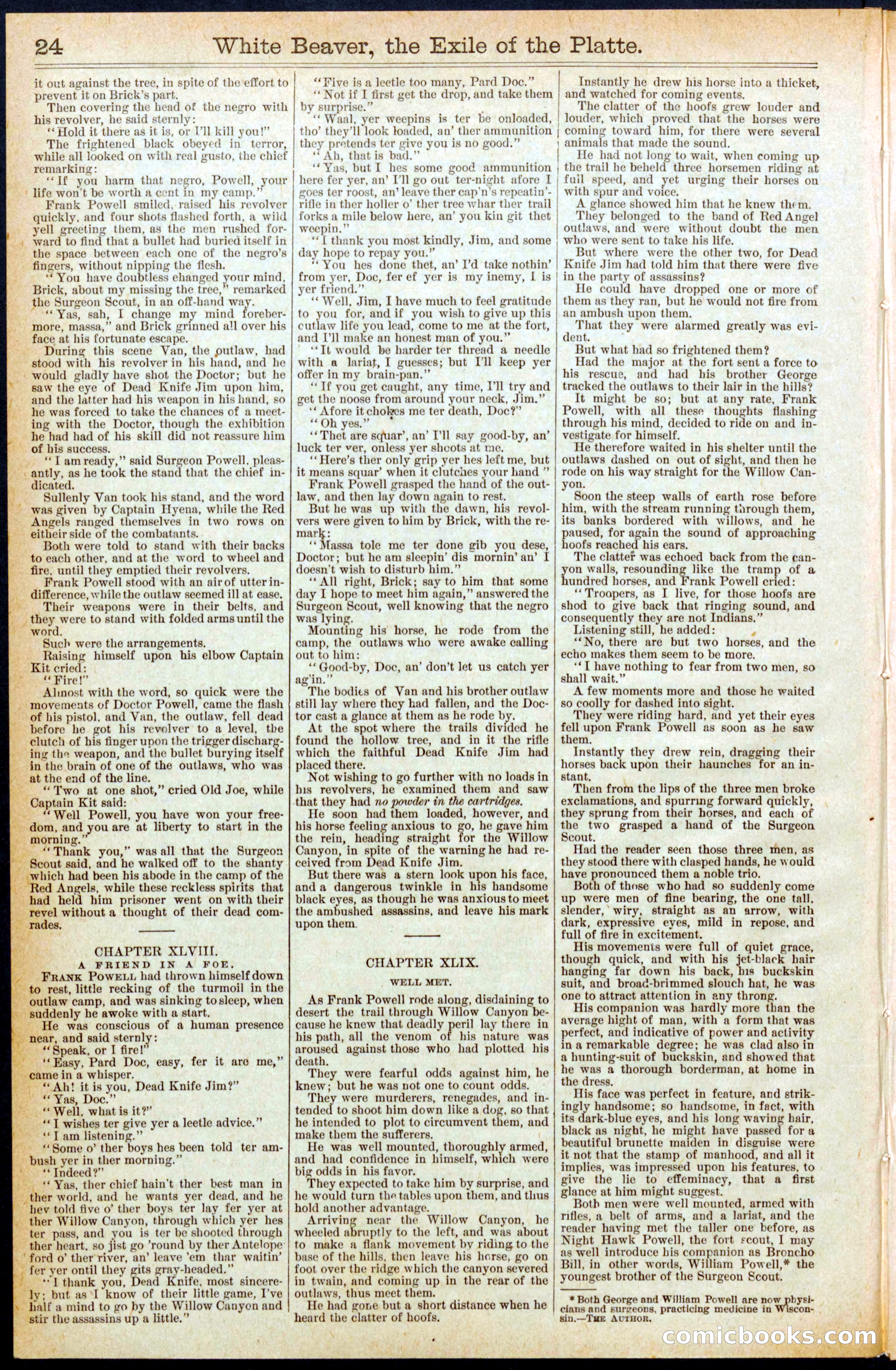 Beadle's New York Dime Library, No. 394 — page 24 of 32