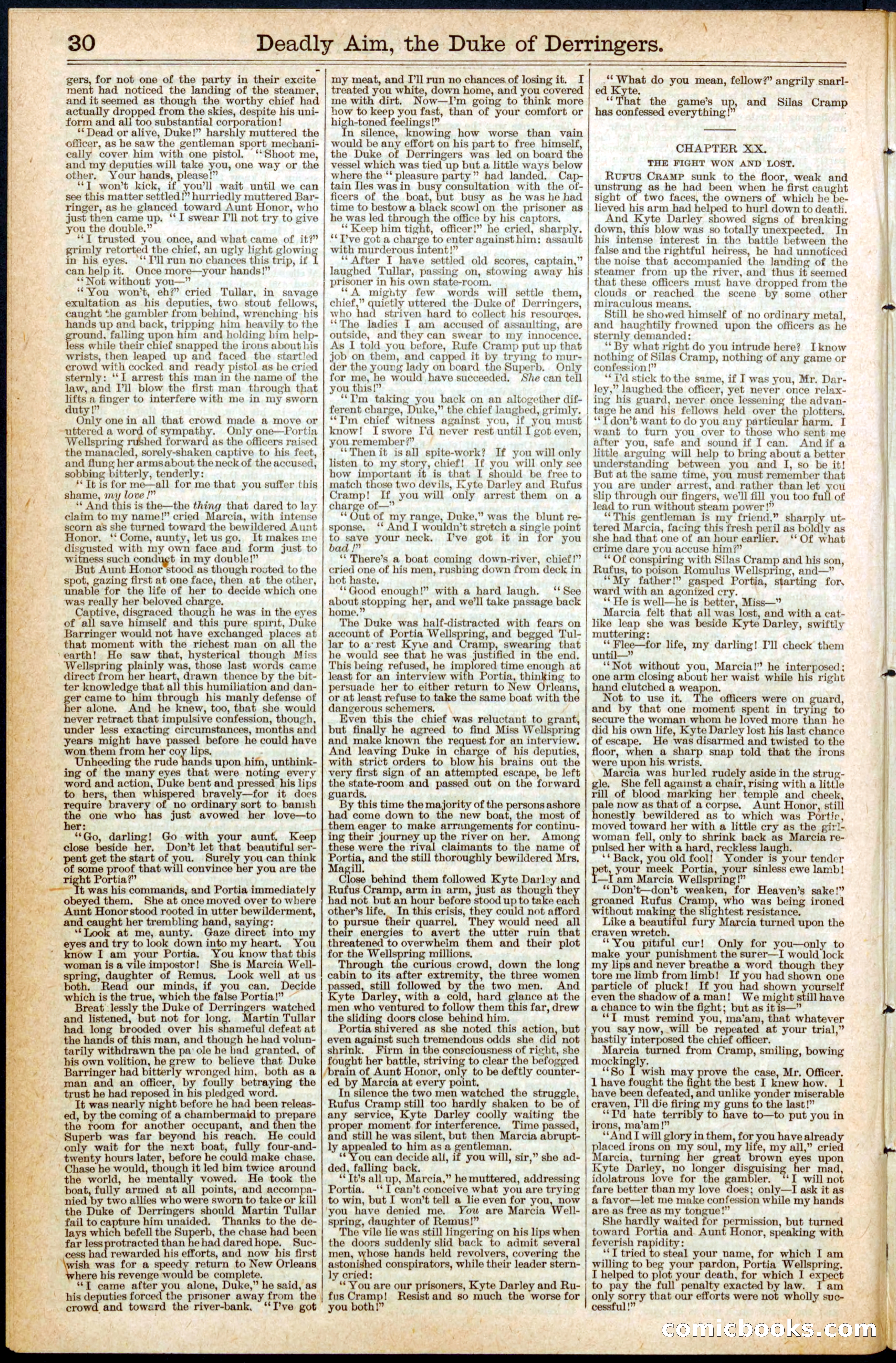 Beadle's Dime Library No. 395 — page 30 of 32