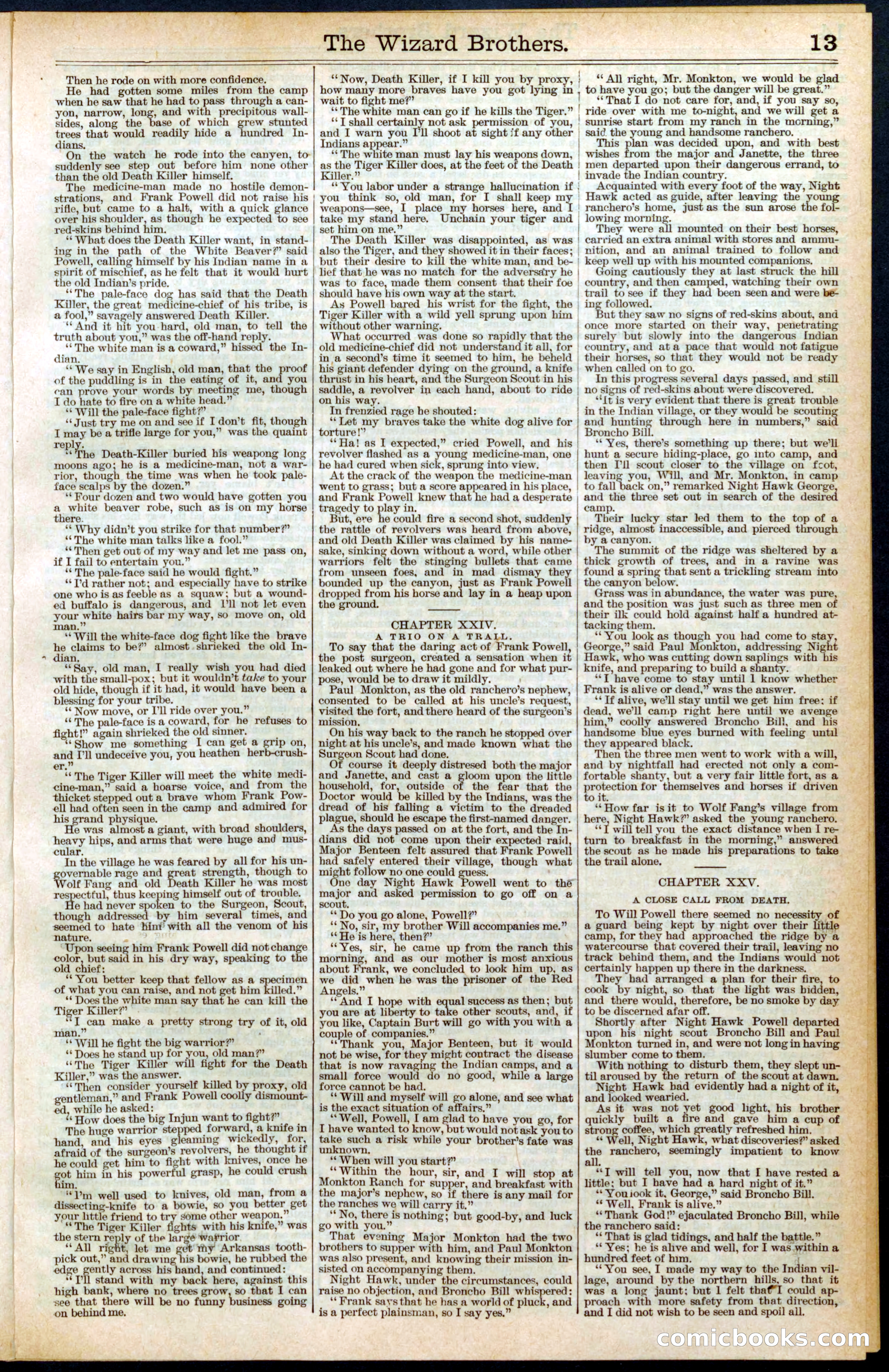 Beadle's New York Dime Library No. 397 — page 13 of 32