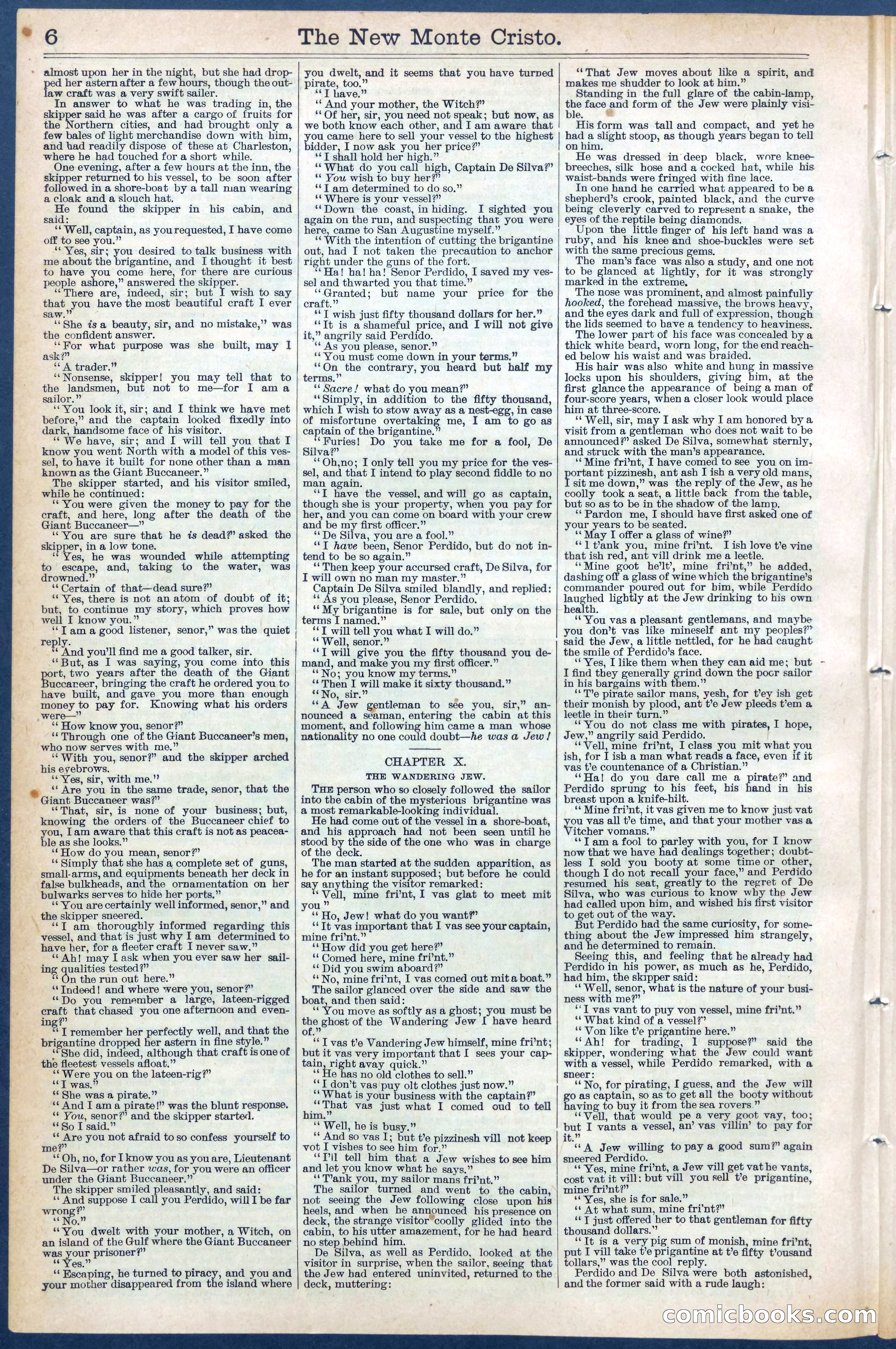 Beadle's Dime Library No. 399: The New Monte Cristo — page 6 of 32