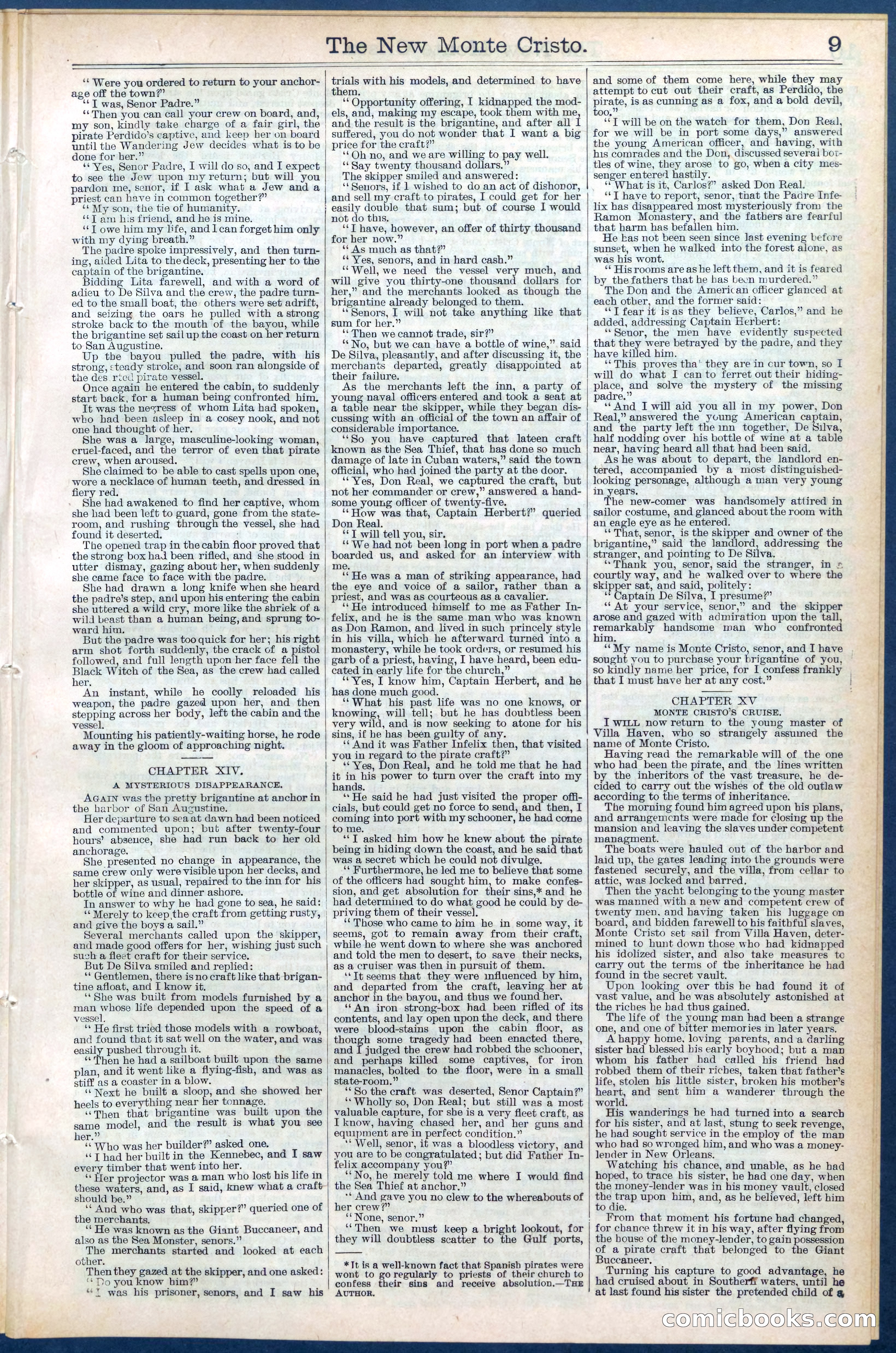 Beadle's Dime Library No. 399: The New Monte Cristo — page 9 of 32