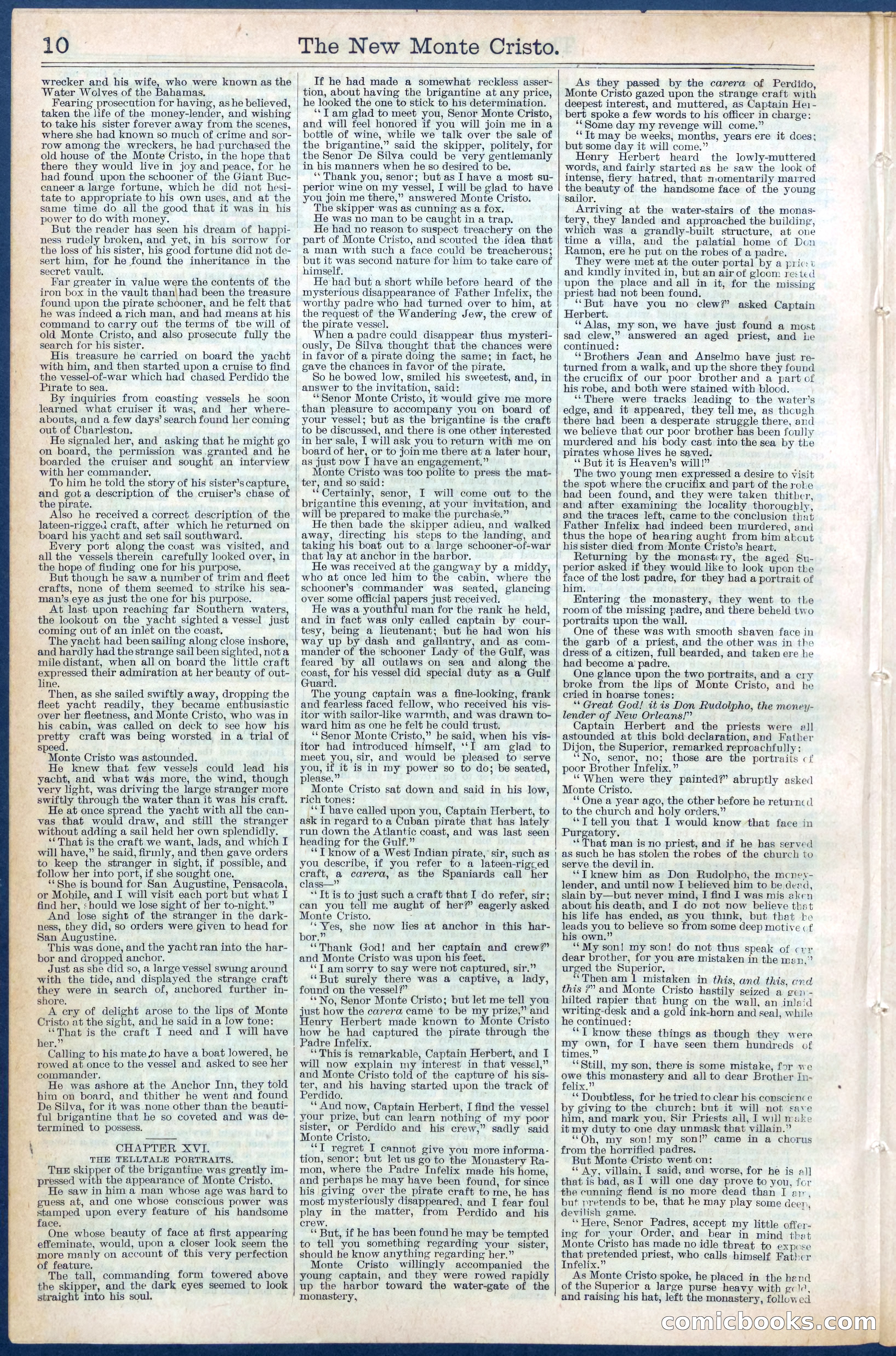 Beadle's Dime Library No. 399: The New Monte Cristo — page 10 of 32