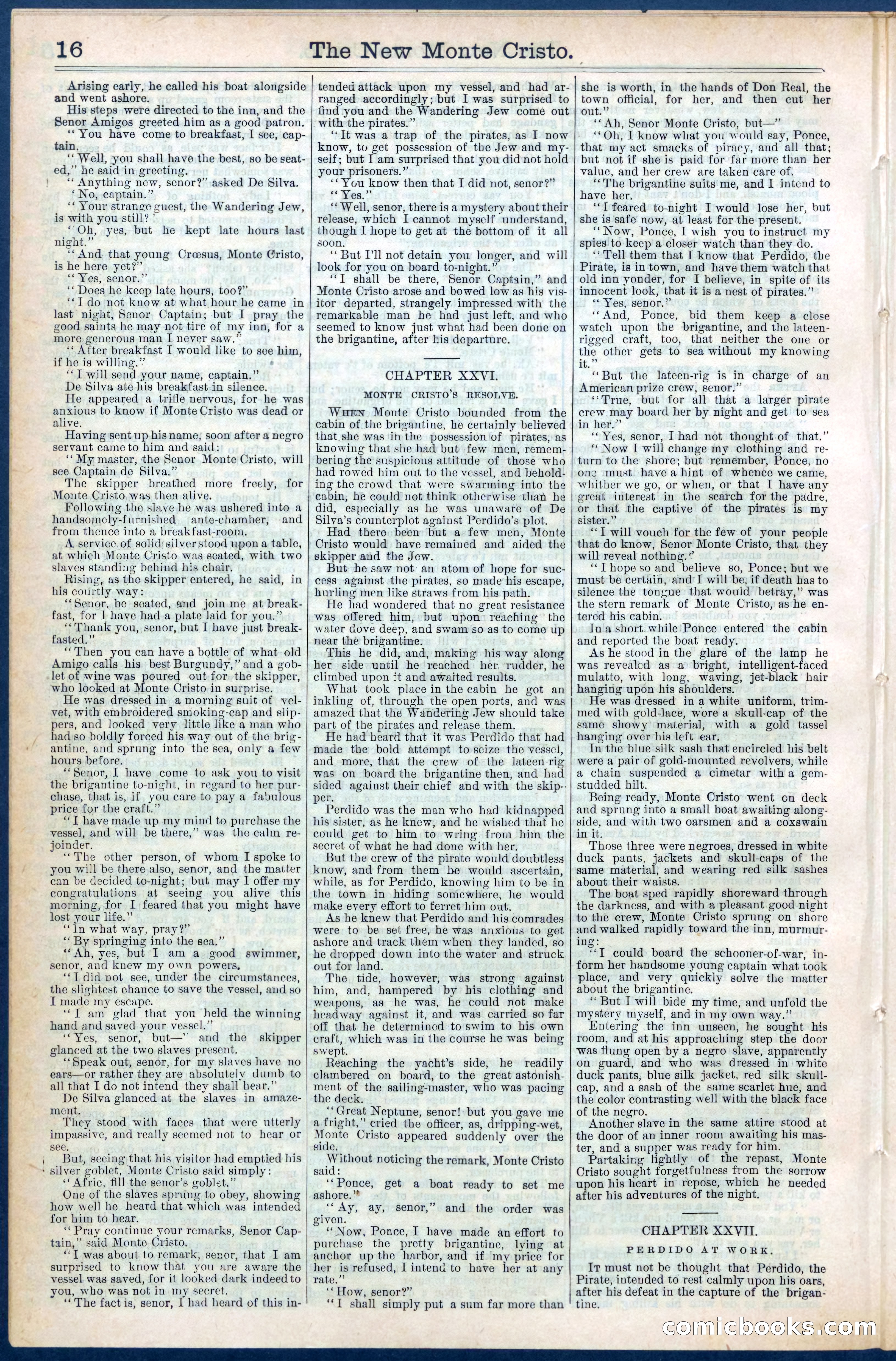 Beadle's Dime Library No. 399: The New Monte Cristo — page 16 of 32