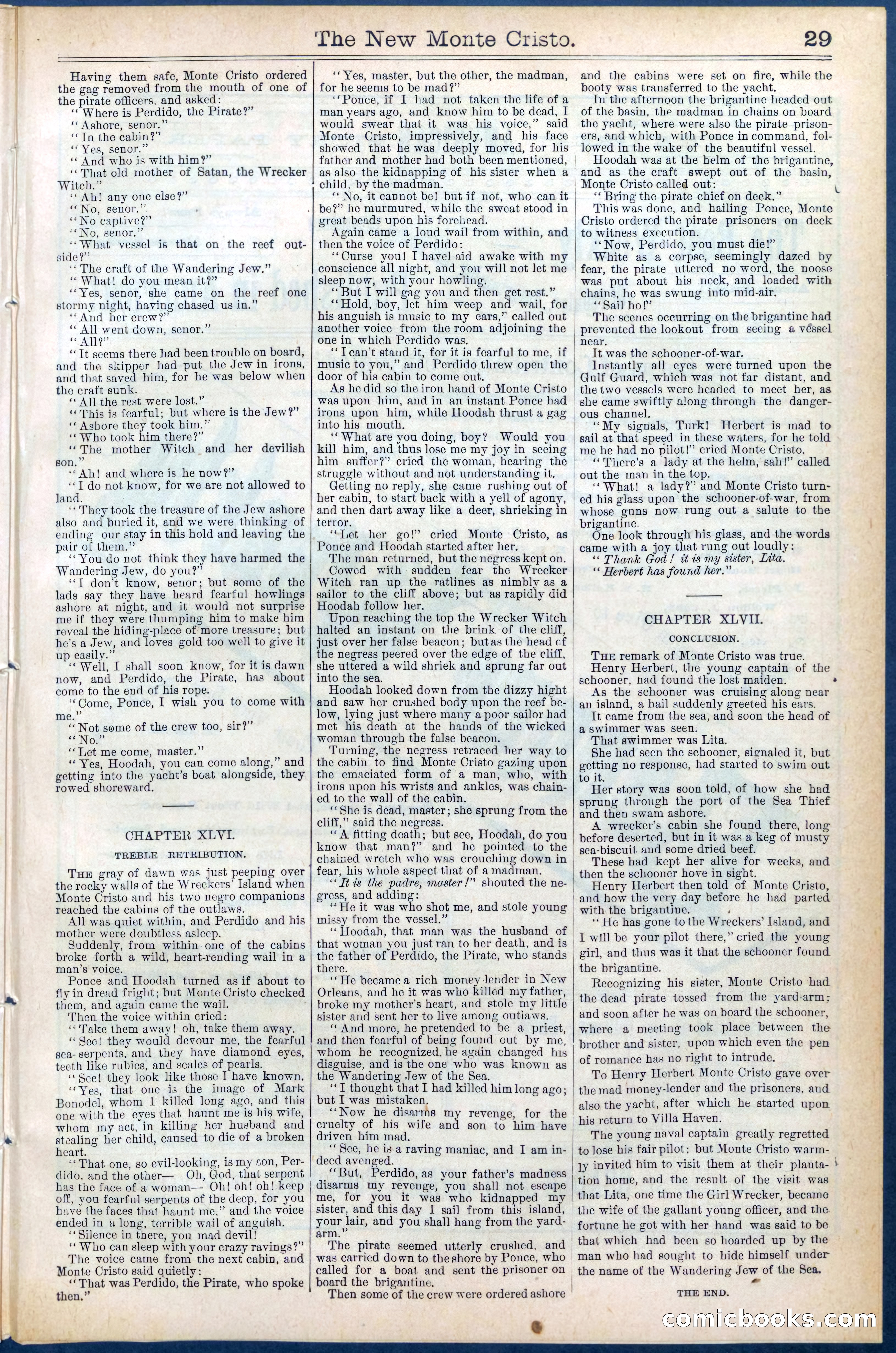 Beadle's Dime Library No. 399: The New Monte Cristo — page 29 of 32