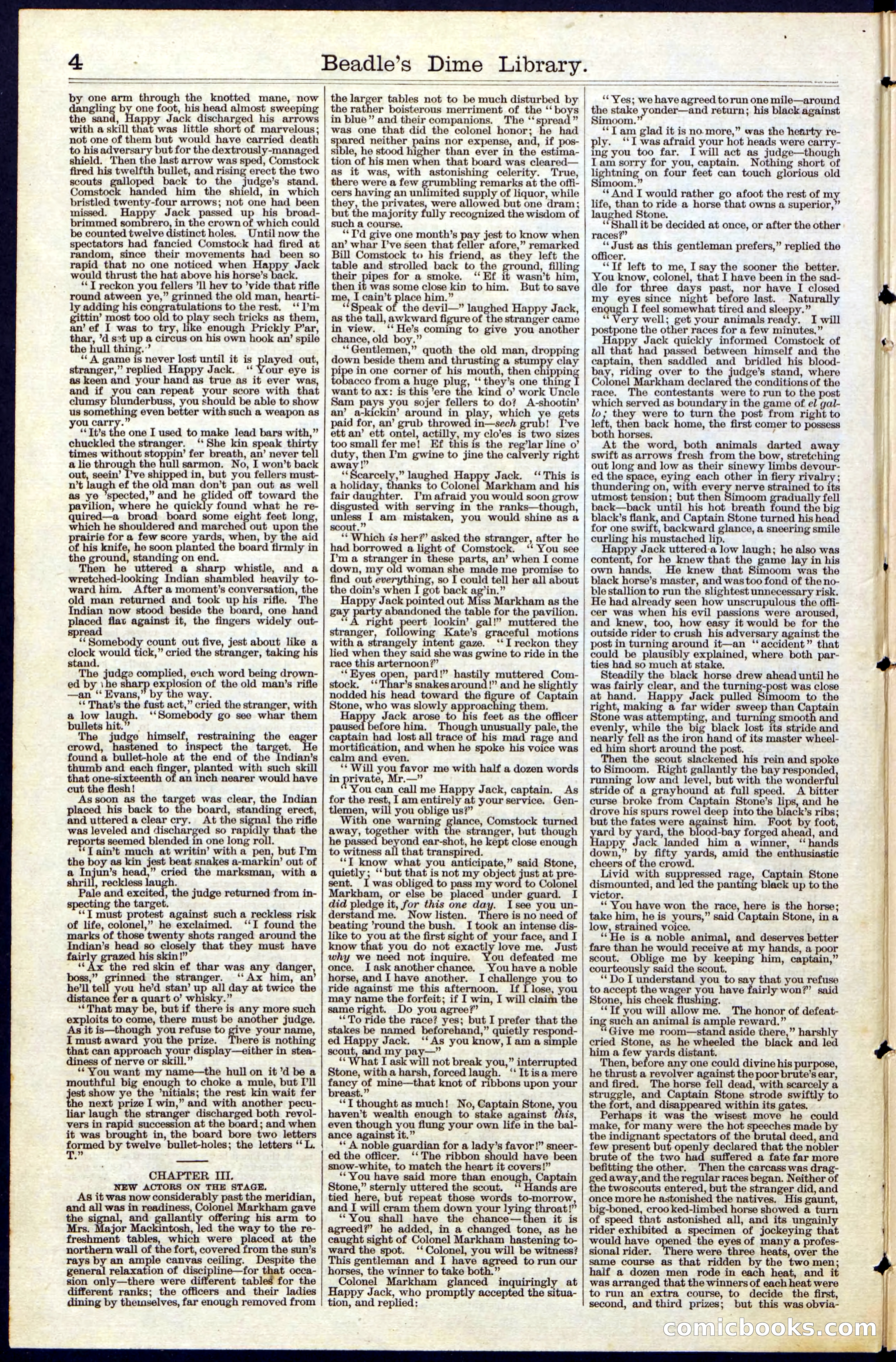Beadle's New York Dime Library, No. 40 — page 4 of 32