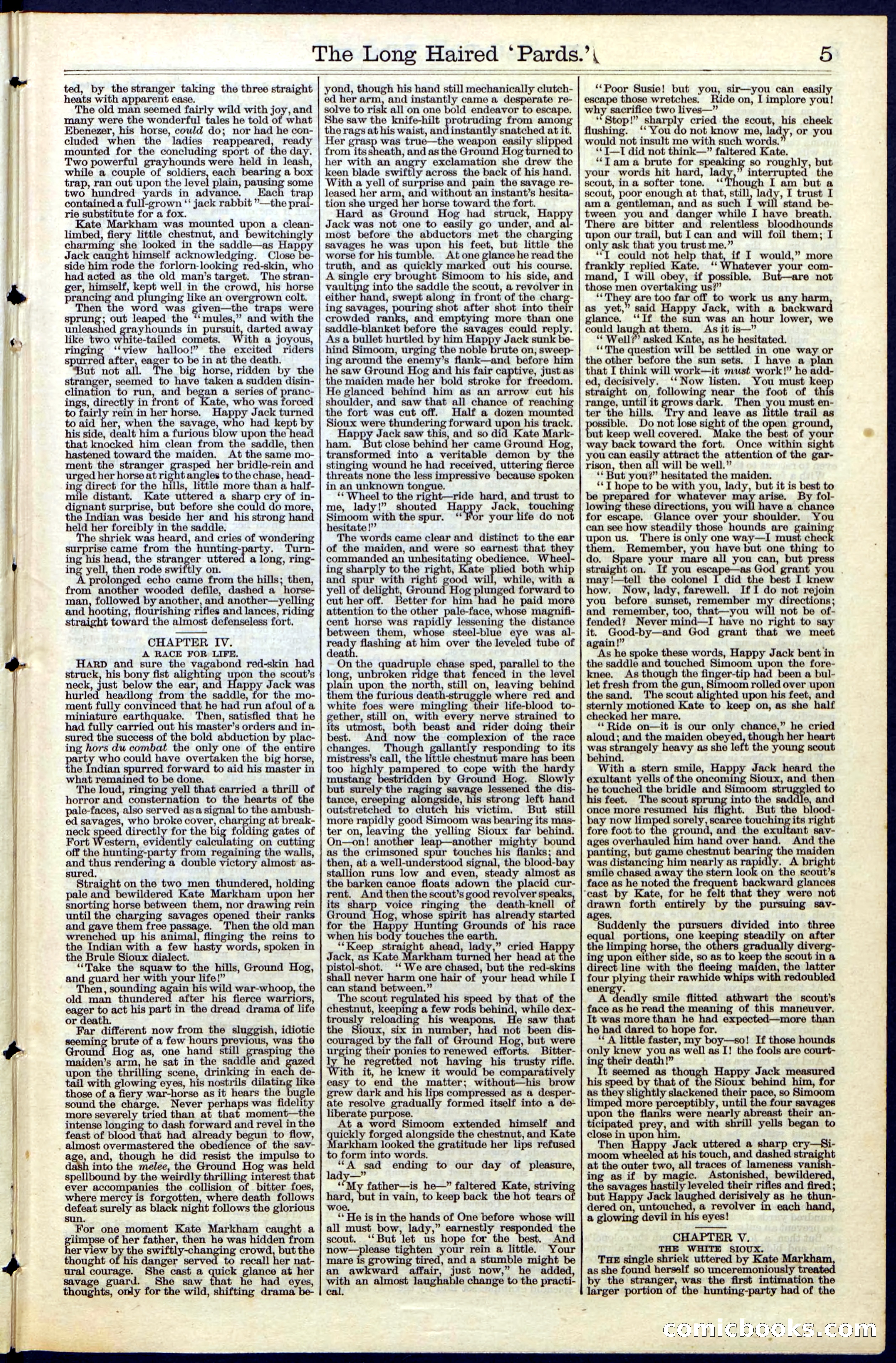 Beadle's New York Dime Library, No. 40 — page 5 of 32