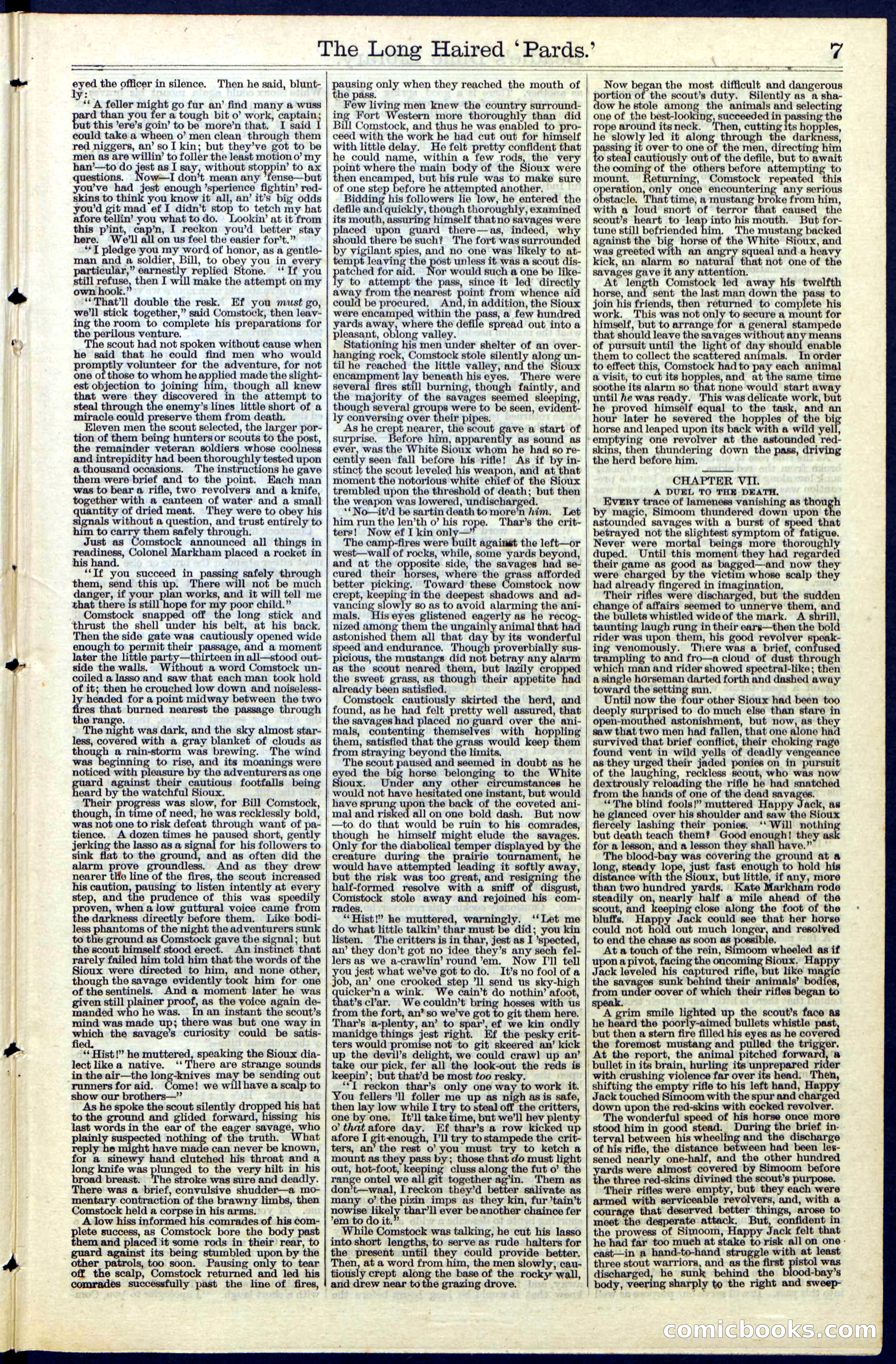 Beadle's New York Dime Library, No. 40 — page 7 of 32