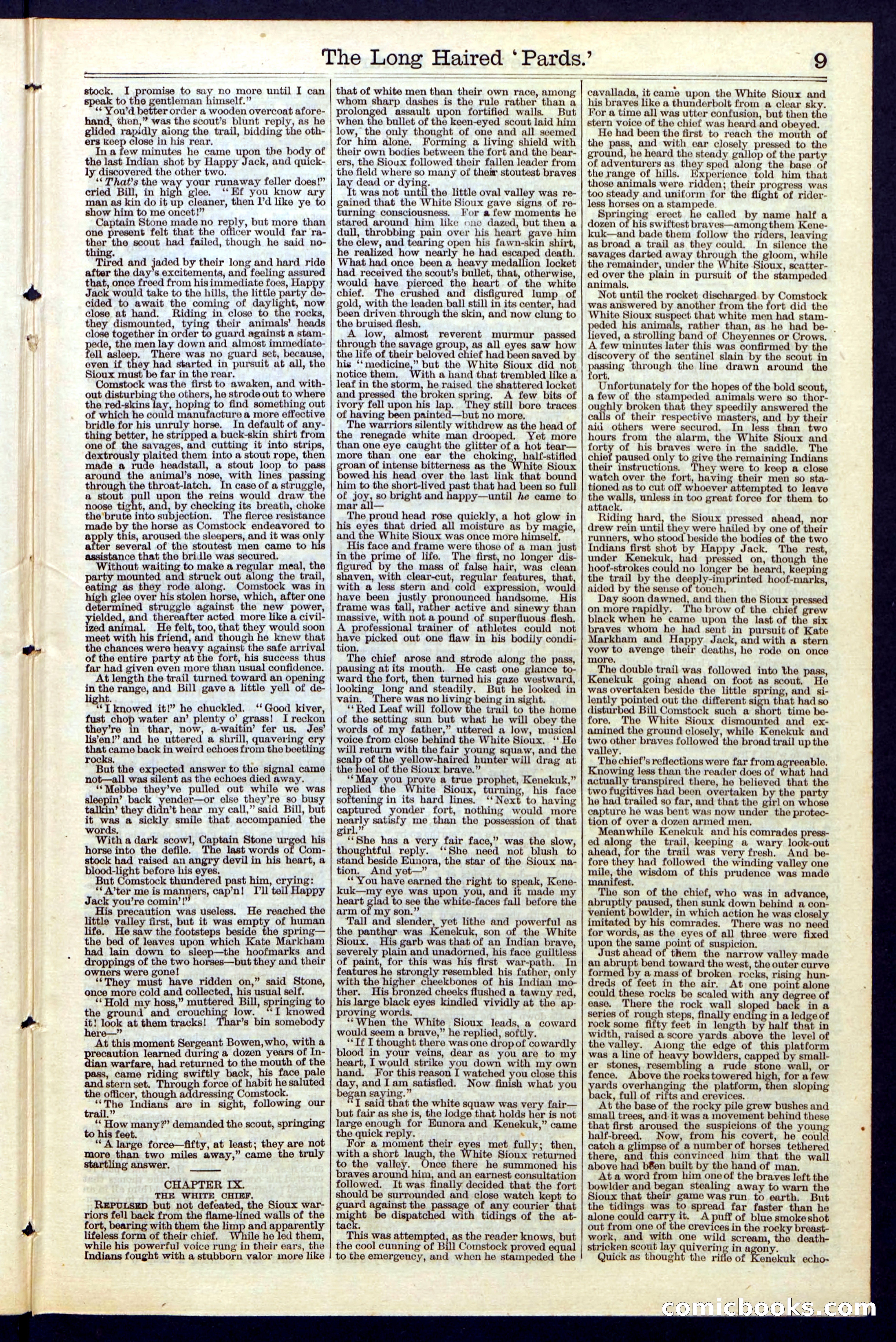 Beadle's New York Dime Library, No. 40 — page 9 of 32