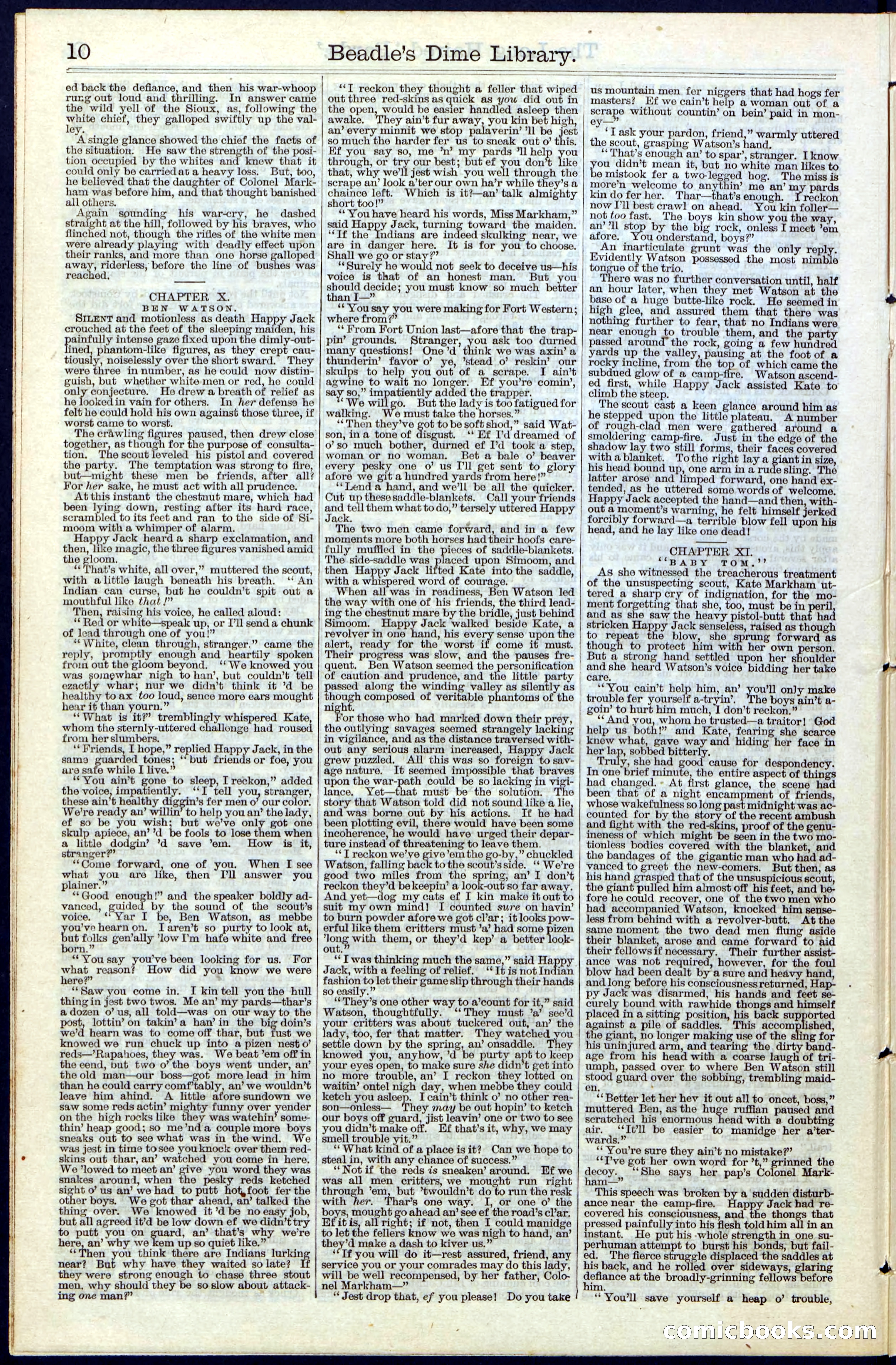 Beadle's New York Dime Library, No. 40 — page 10 of 32