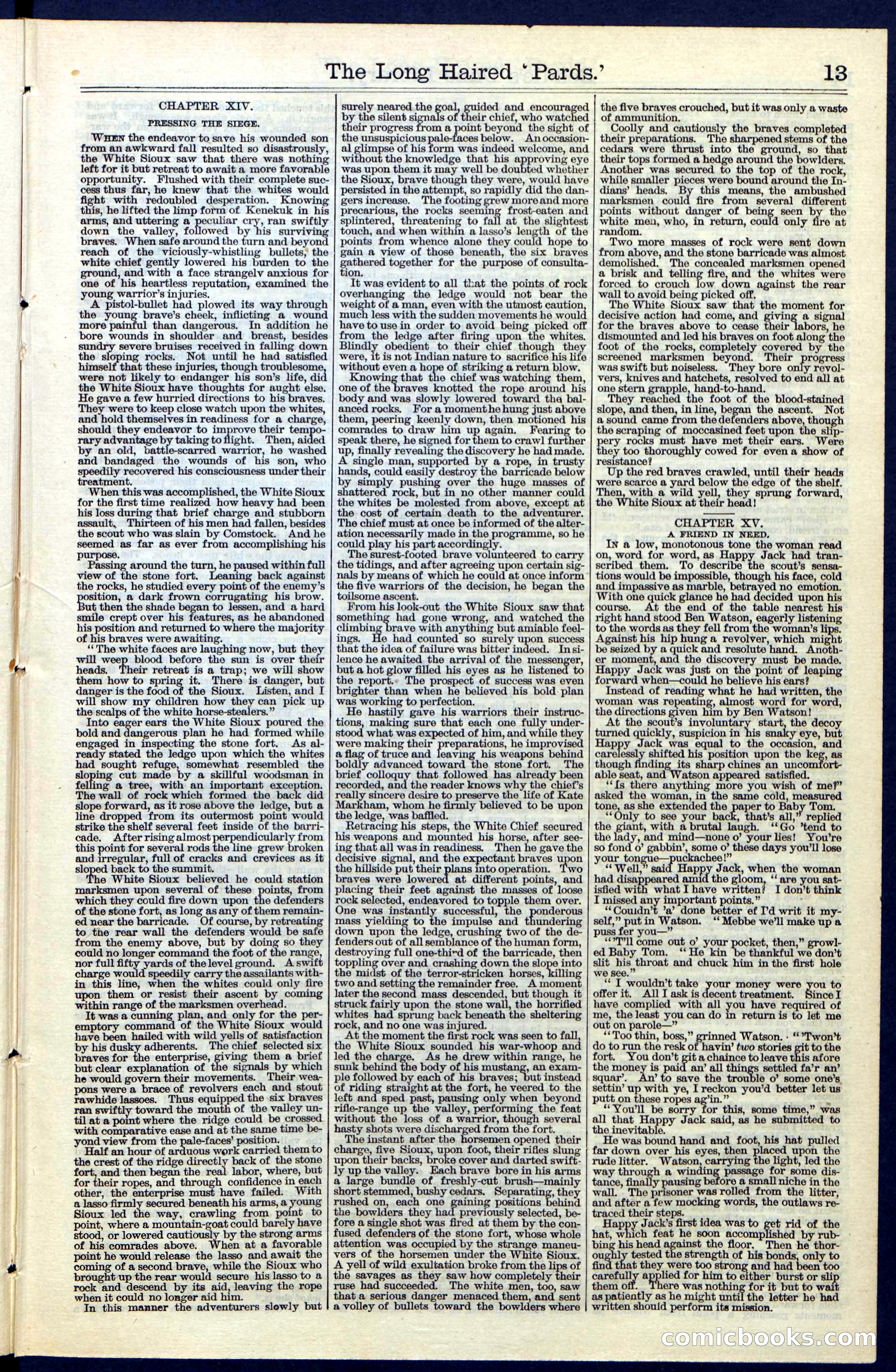 Beadle's New York Dime Library, No. 40 — page 13 of 32