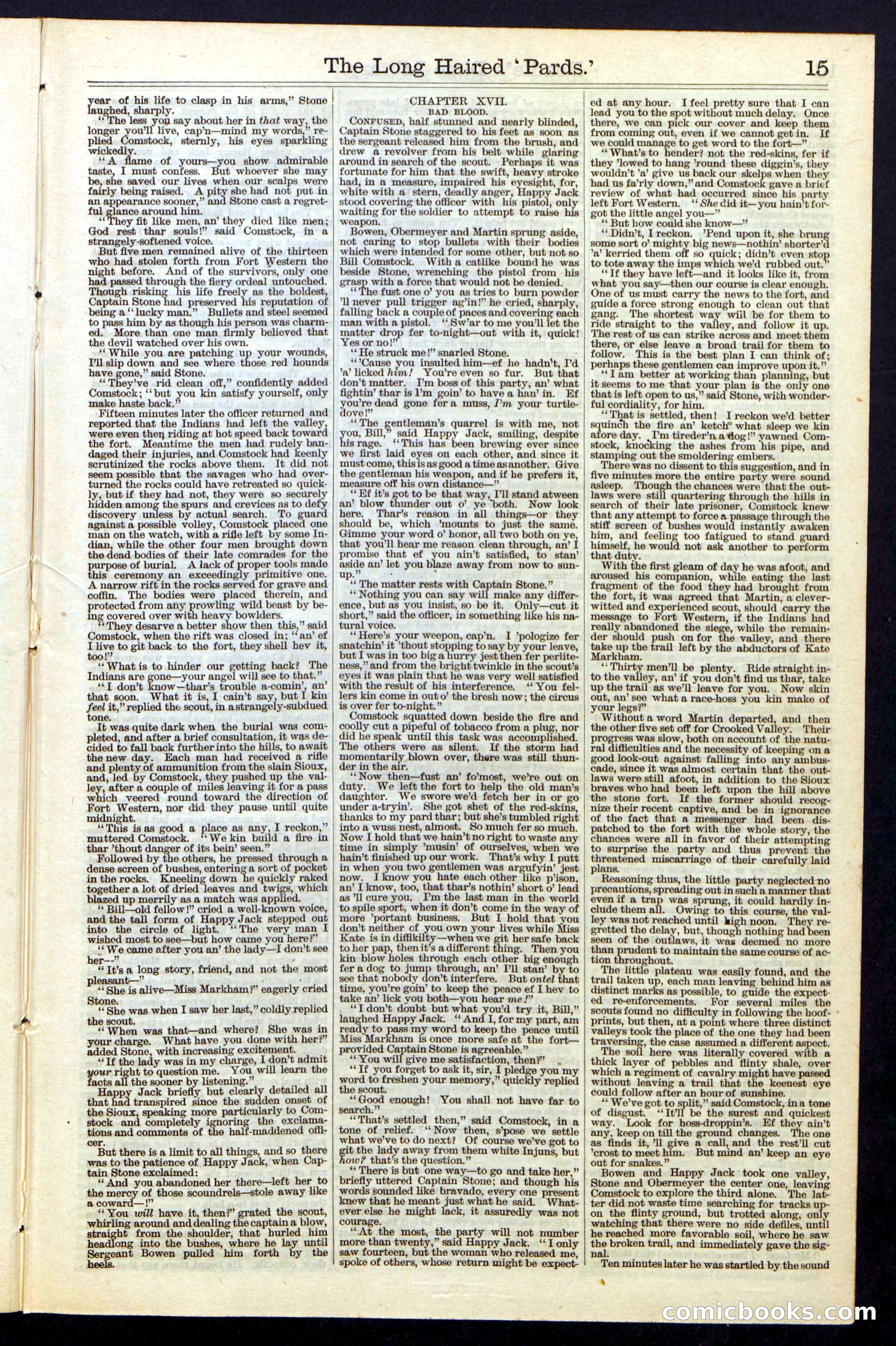 Beadle's New York Dime Library, No. 40 — page 15 of 32