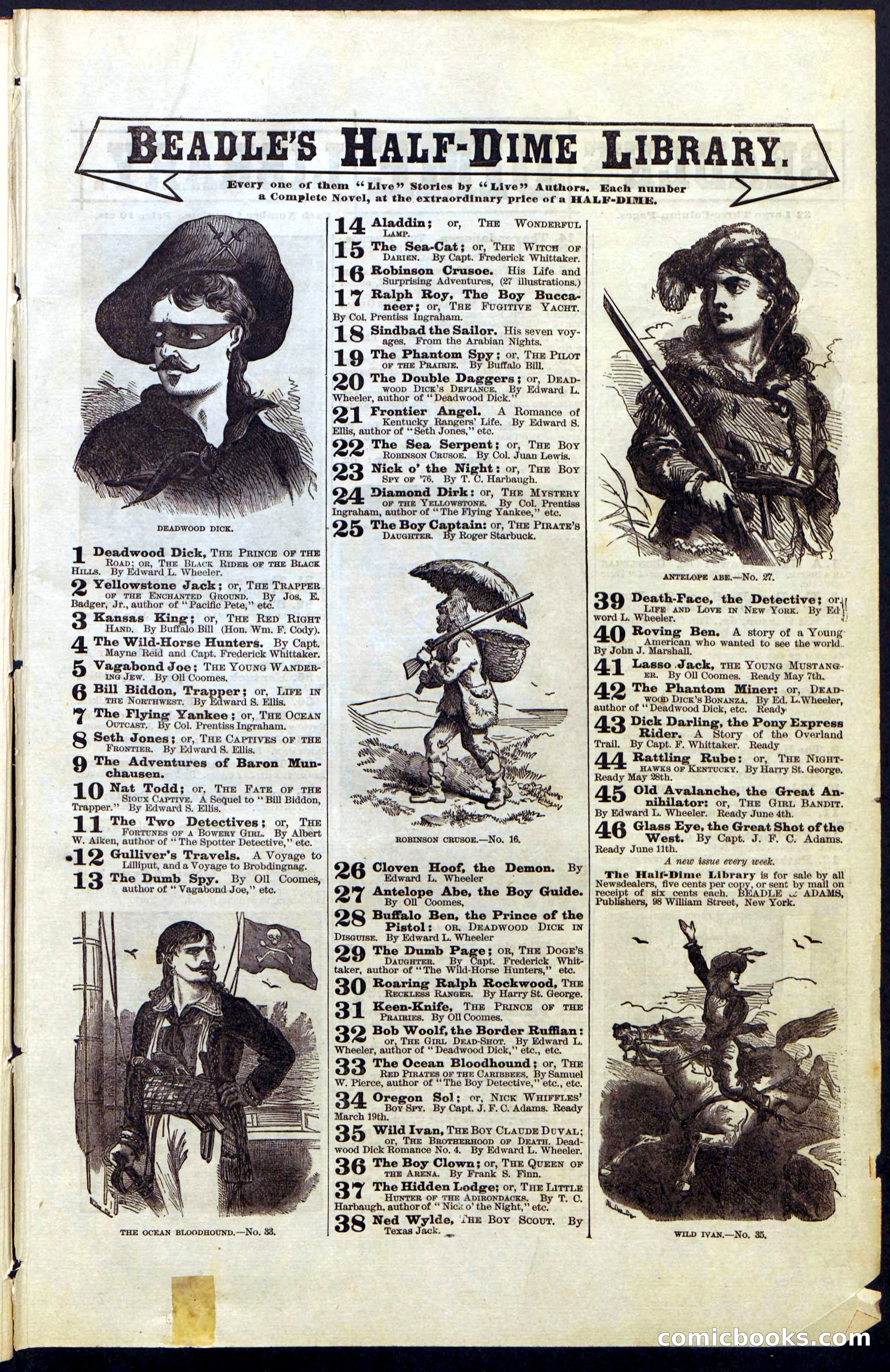 Beadle's New York Dime Library, No. 40 — page 31 of 32