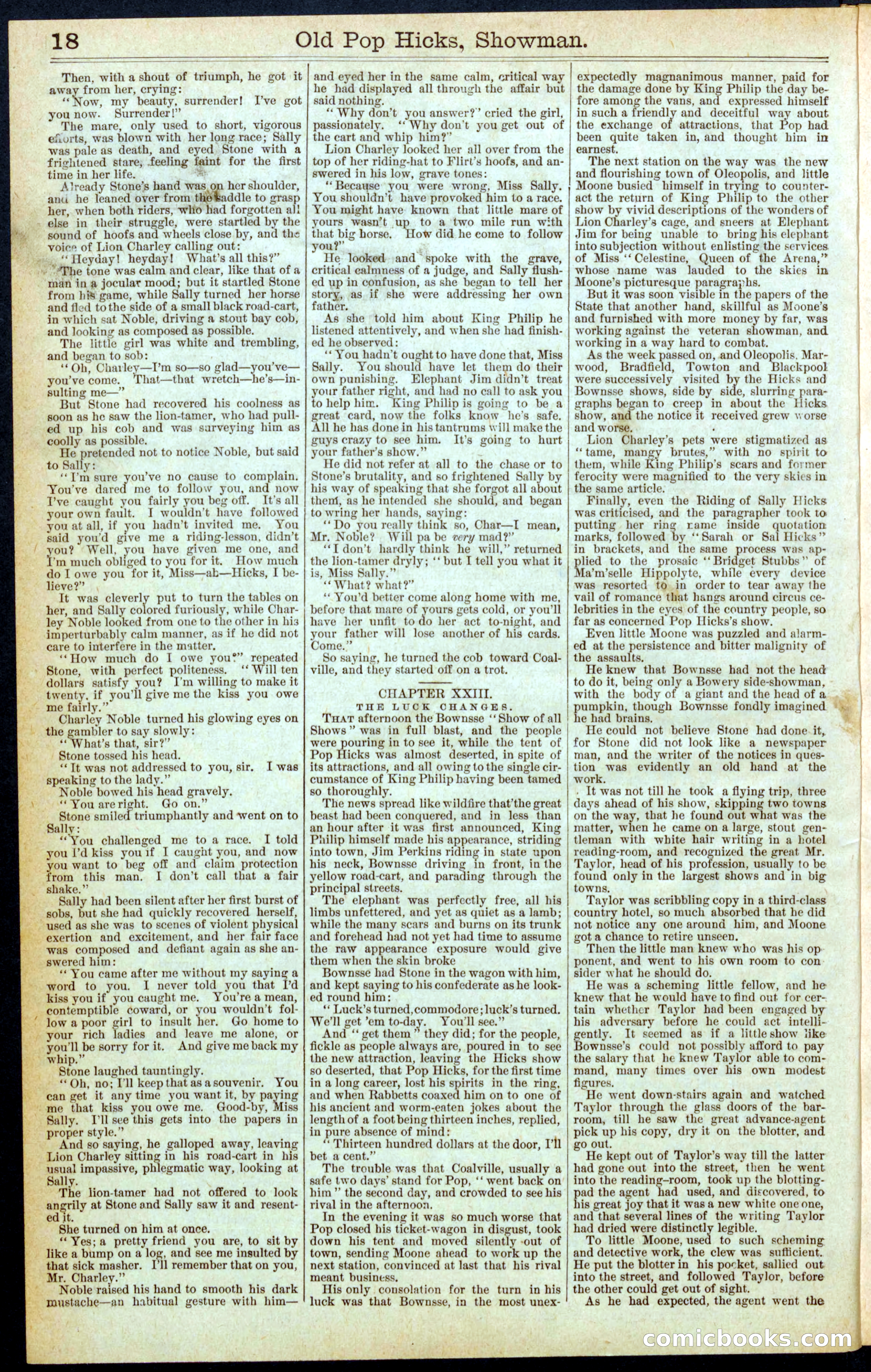 Beadle's Dime Library, No. 406 — page 18 of 32