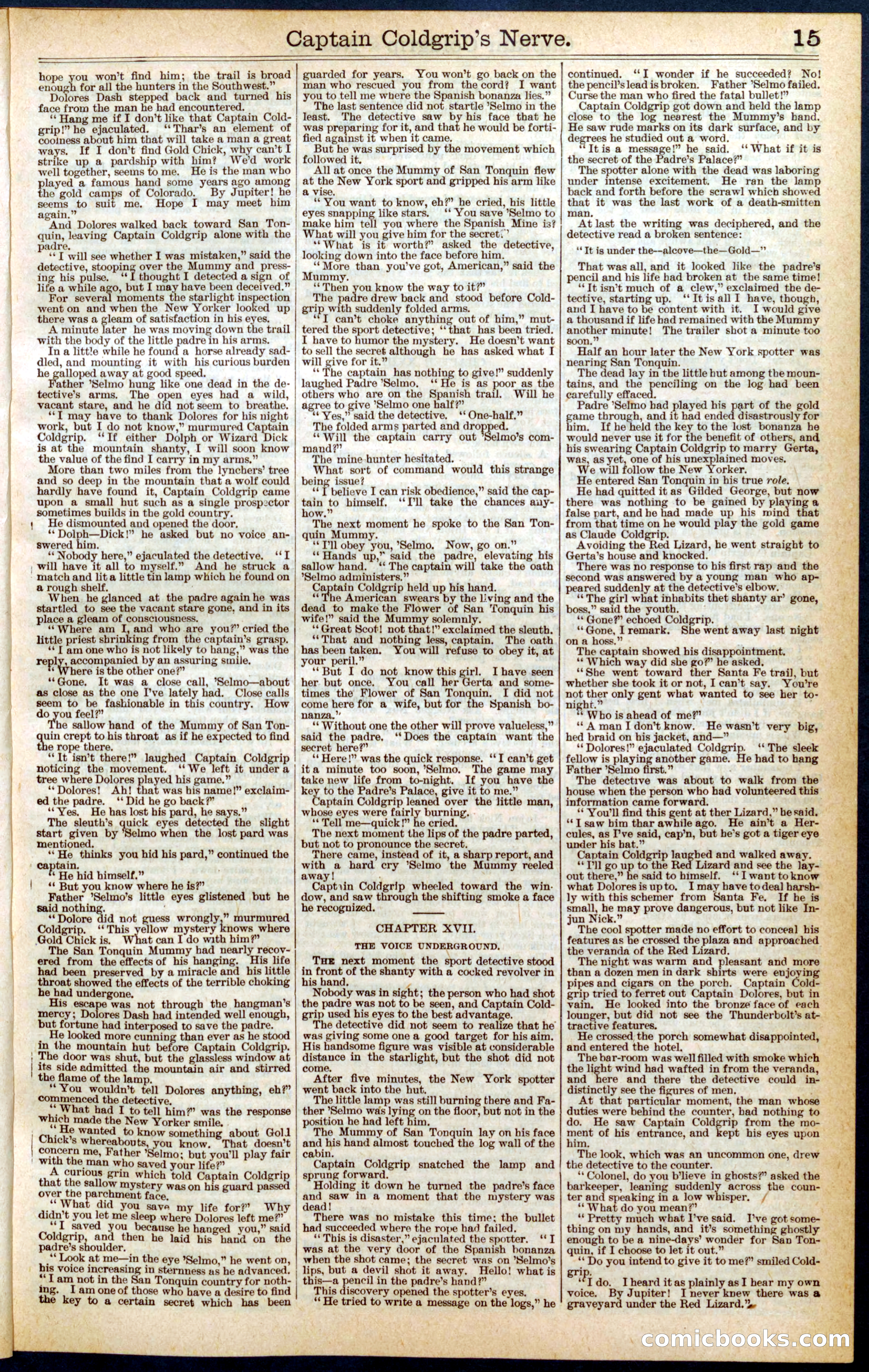 Beadle's Dime Library No. 407 — page 15 of 32