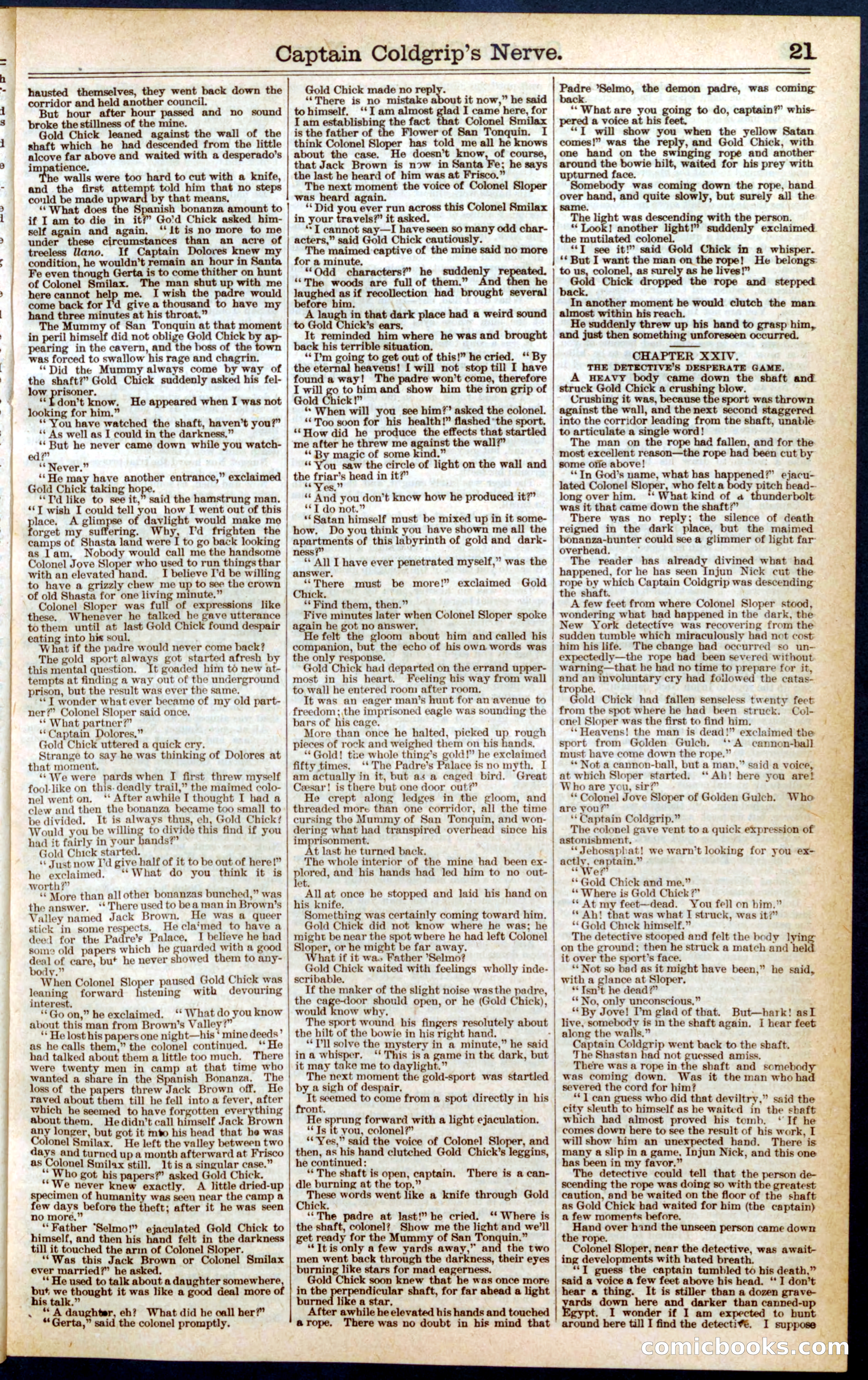 Beadle's Dime Library No. 407 — page 21 of 32