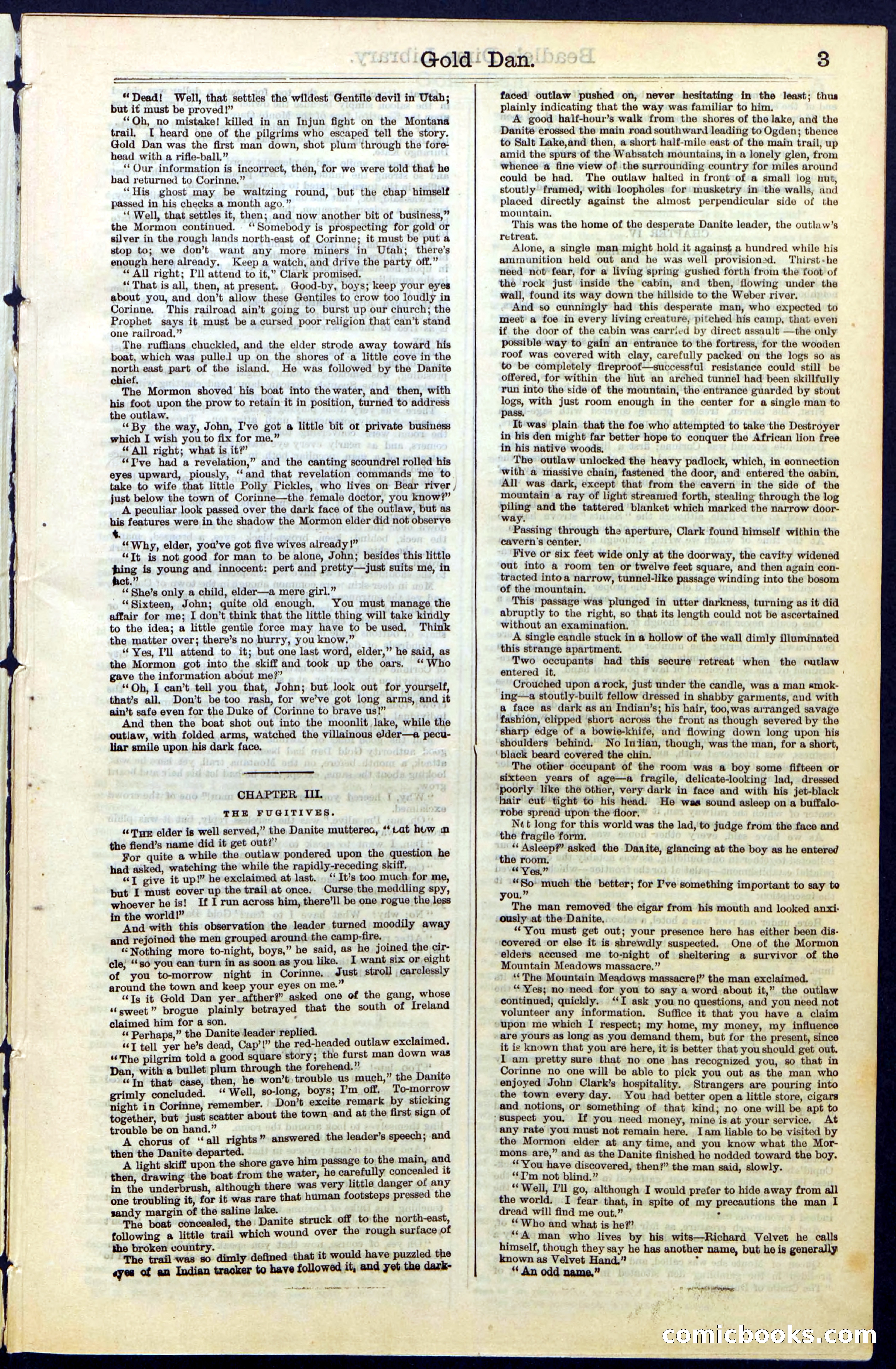 Beadle's New York Dime Library, No. 41 — page 3 of 32