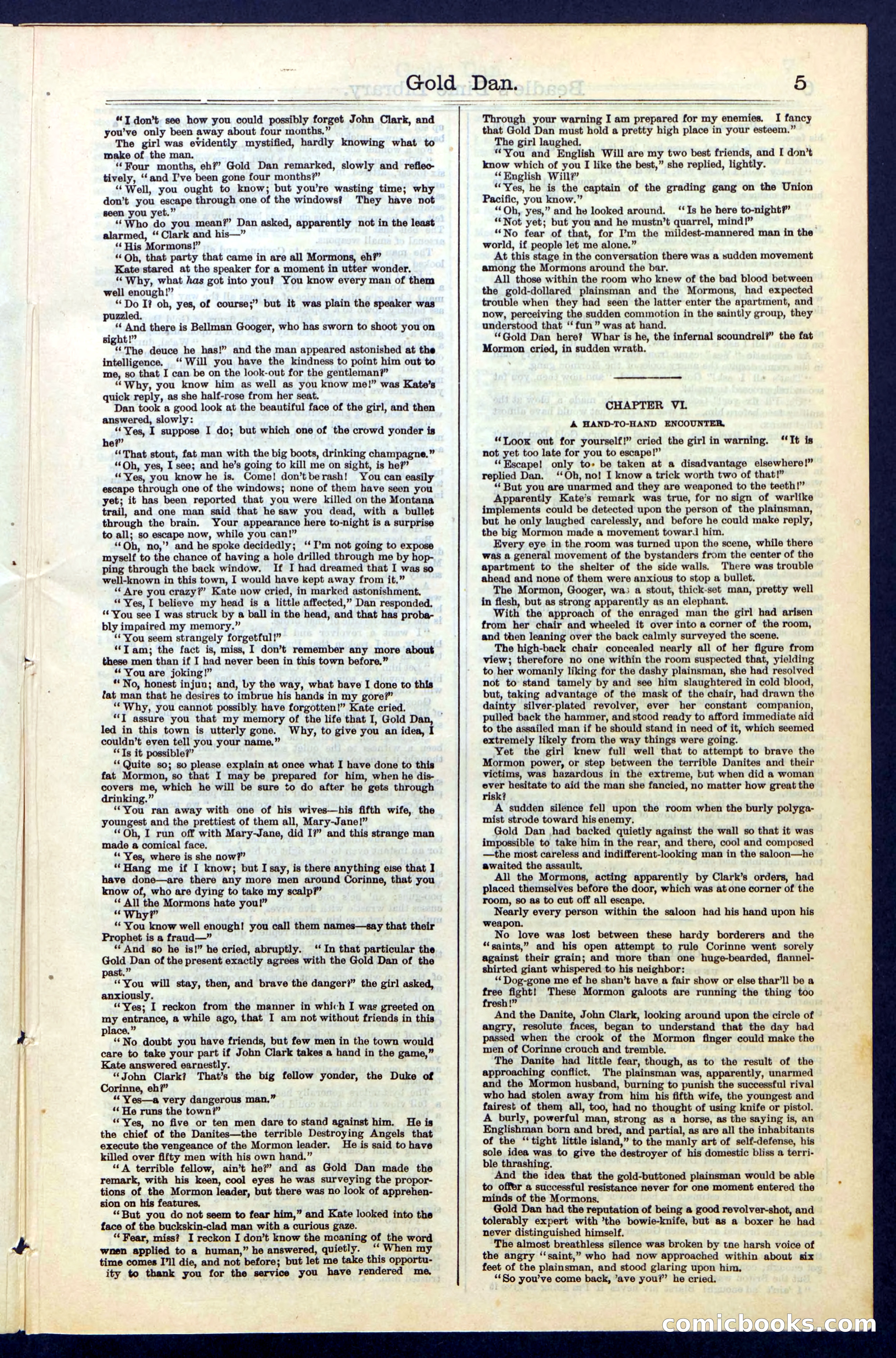 Beadle's New York Dime Library, No. 41 — page 5 of 32