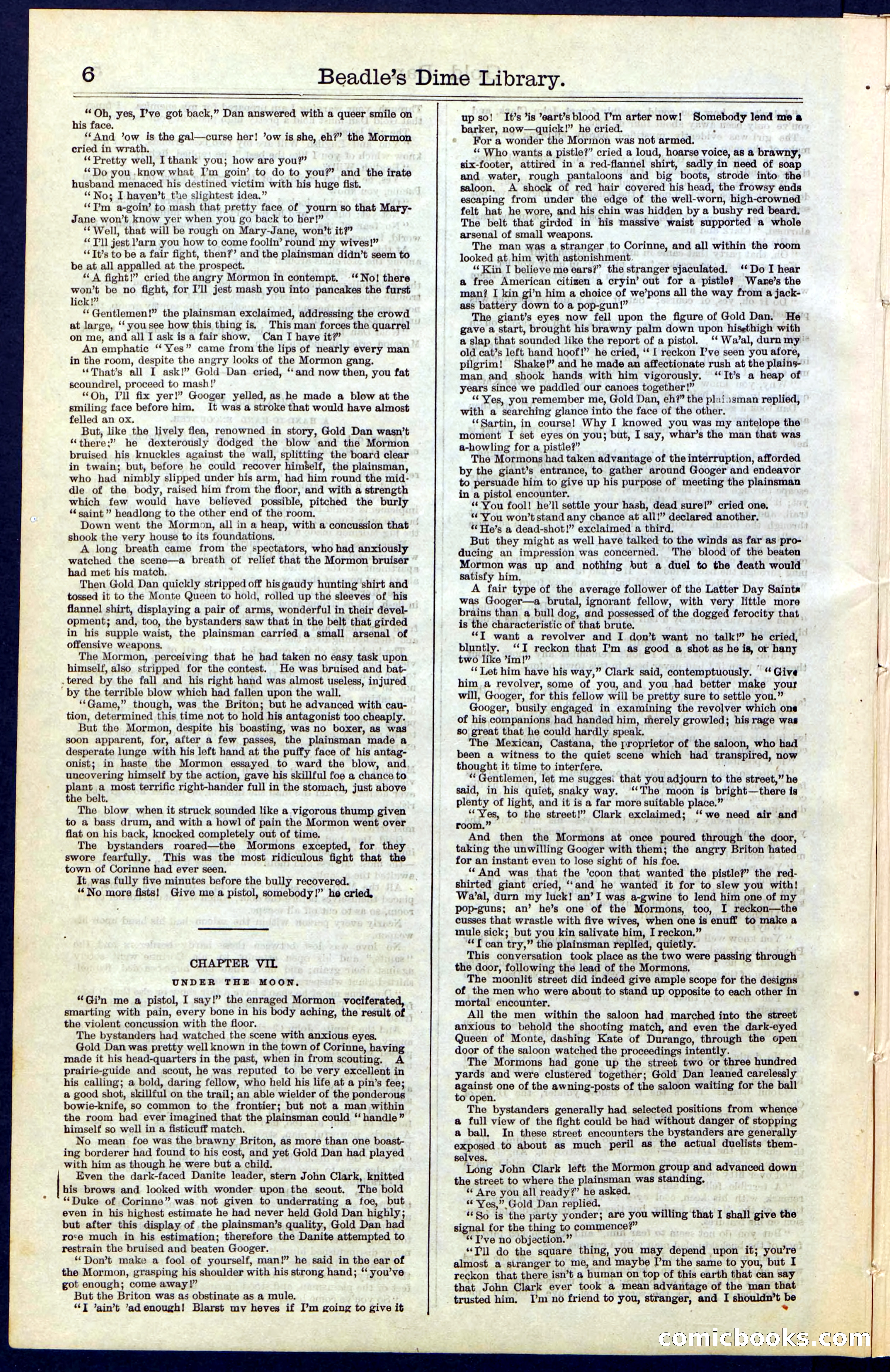 Beadle's New York Dime Library, No. 41 — page 6 of 32
