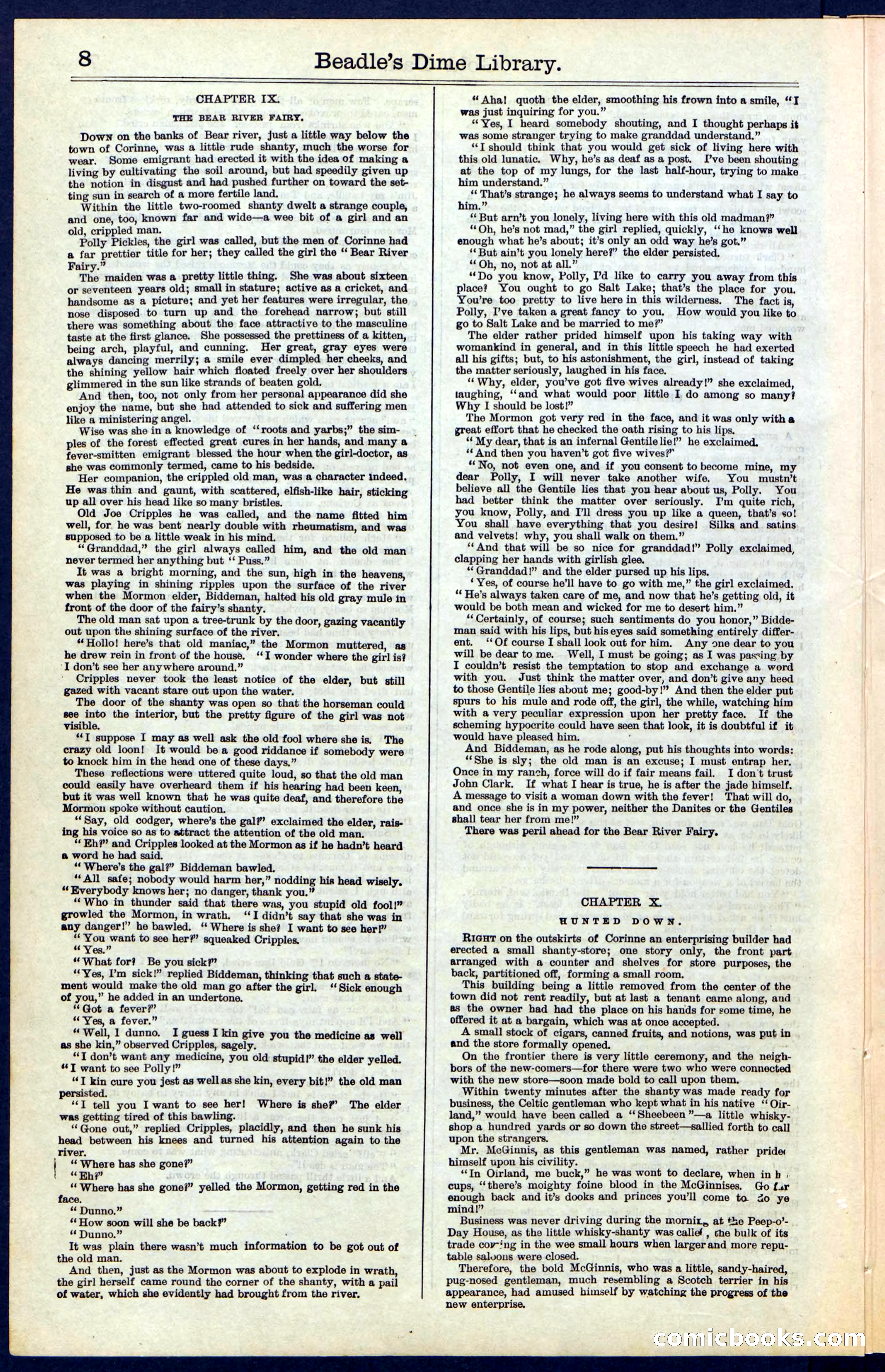Beadle's New York Dime Library, No. 41 — page 8 of 32