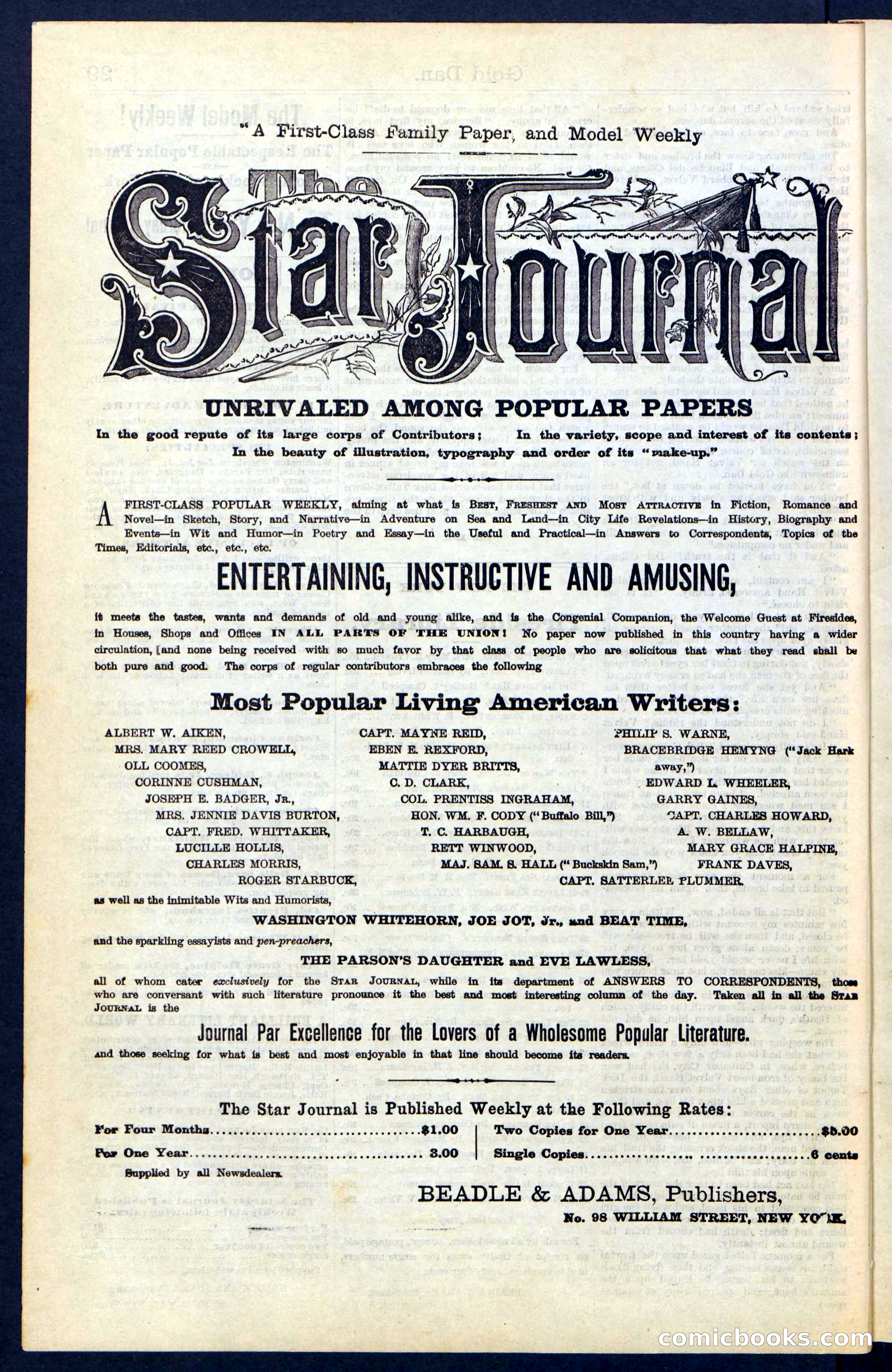 Beadle's New York Dime Library, No. 41 — page 30 of 32
