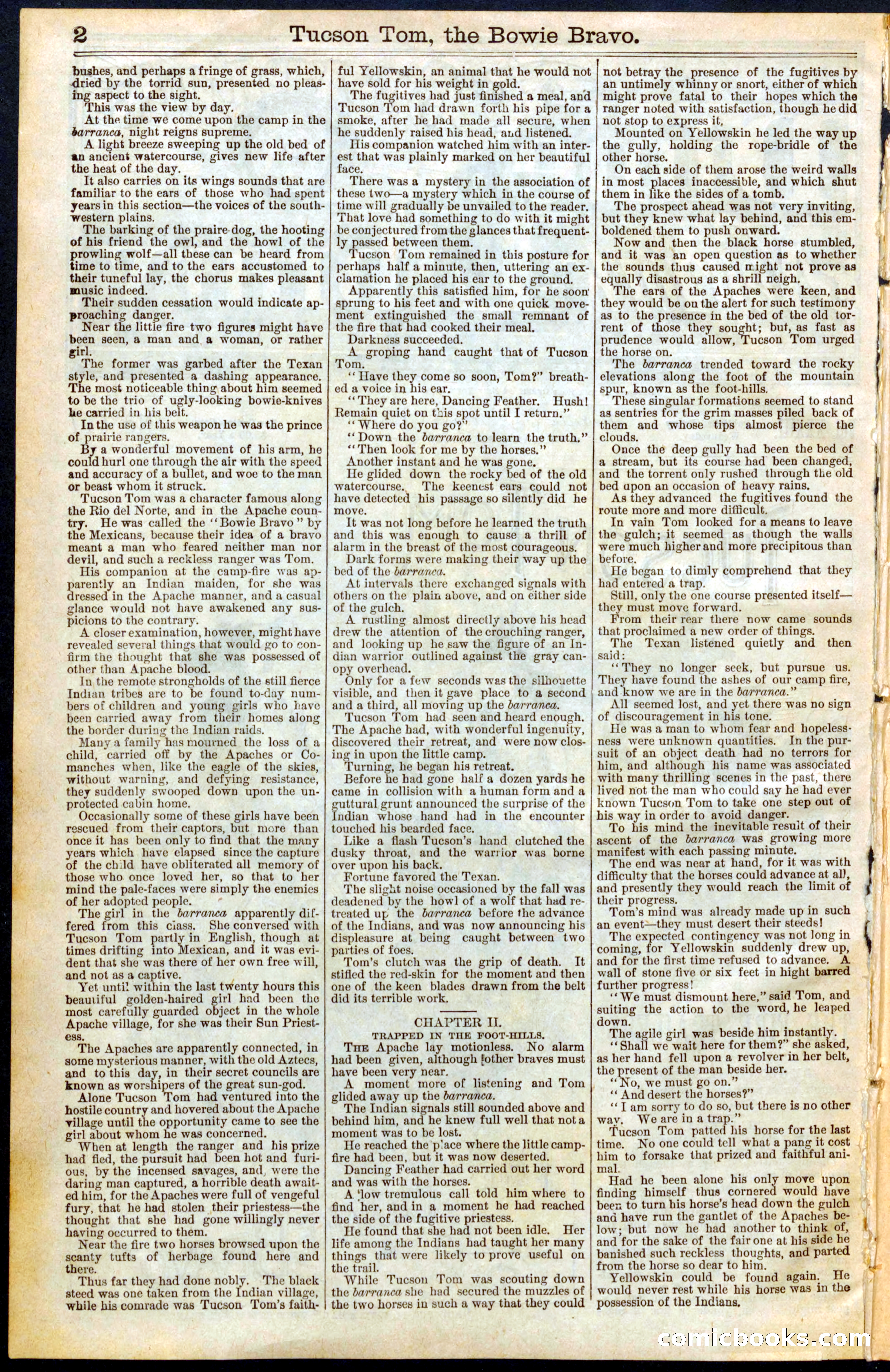 Beadle's Dime Library No. 417: Tucson Tom — page 2 of 32