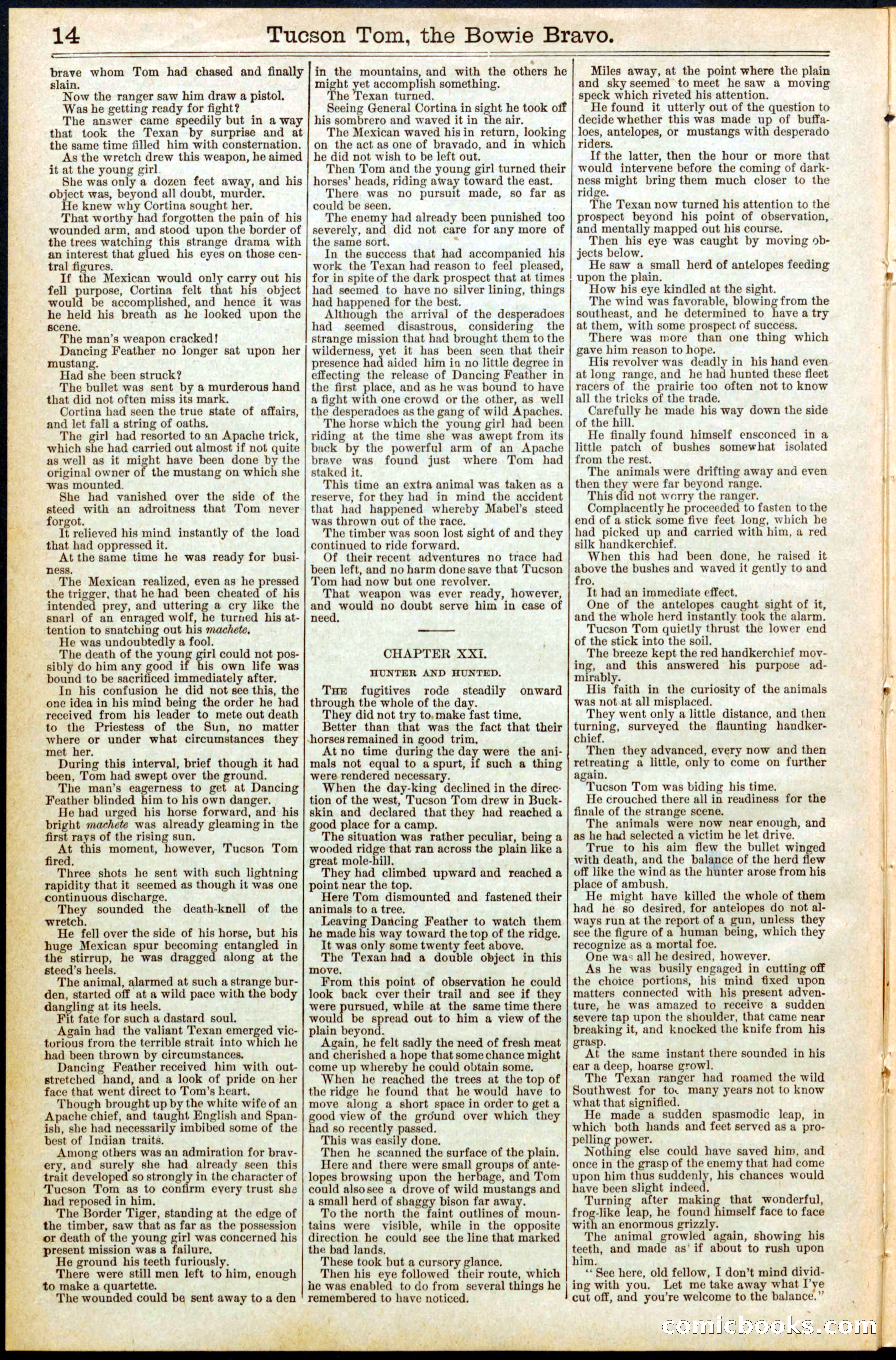 Beadle's Dime Library No. 417: Tucson Tom — page 14 of 32