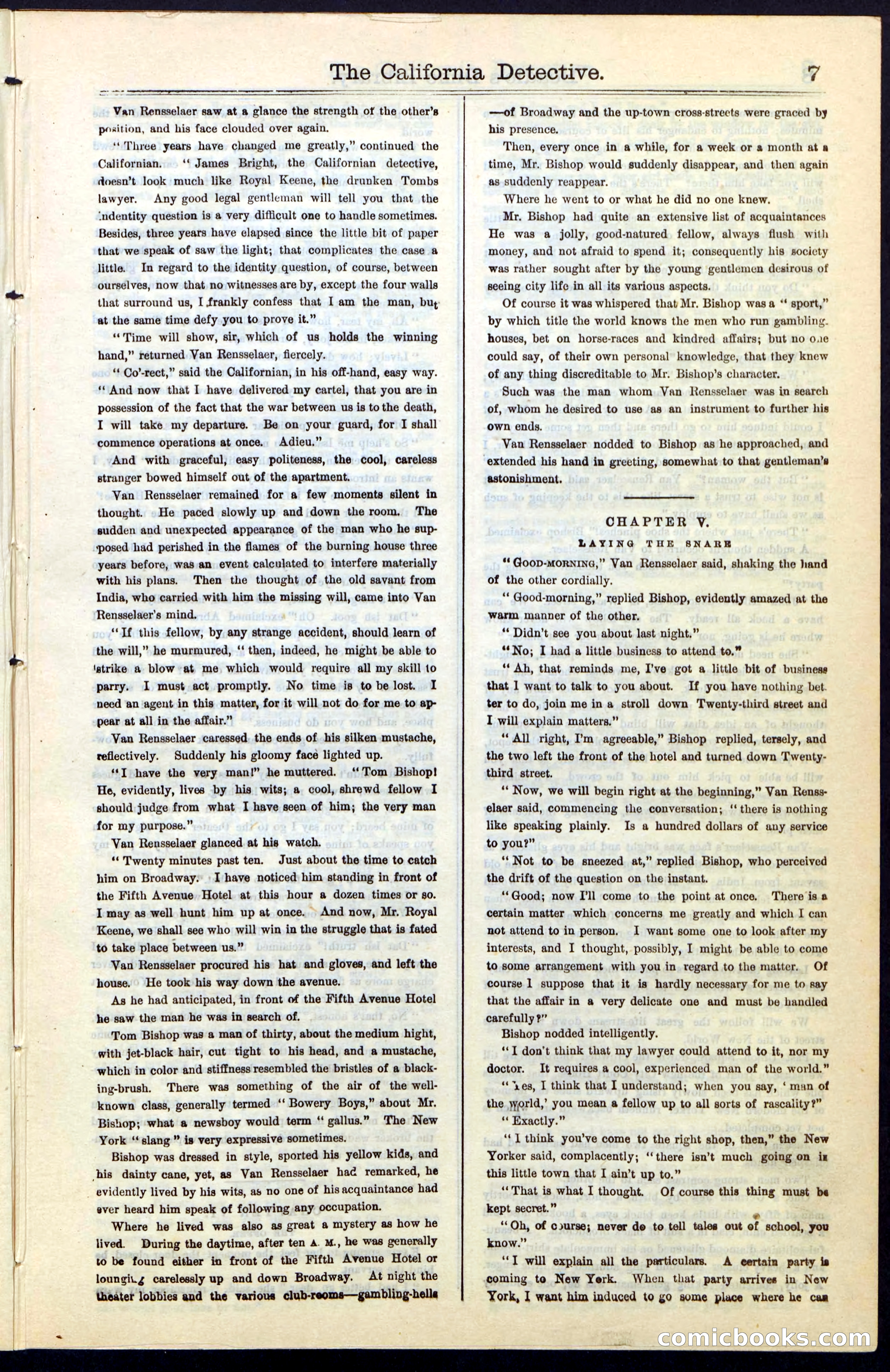 Beadle's Dime Library No. 42 — page 7 of 32