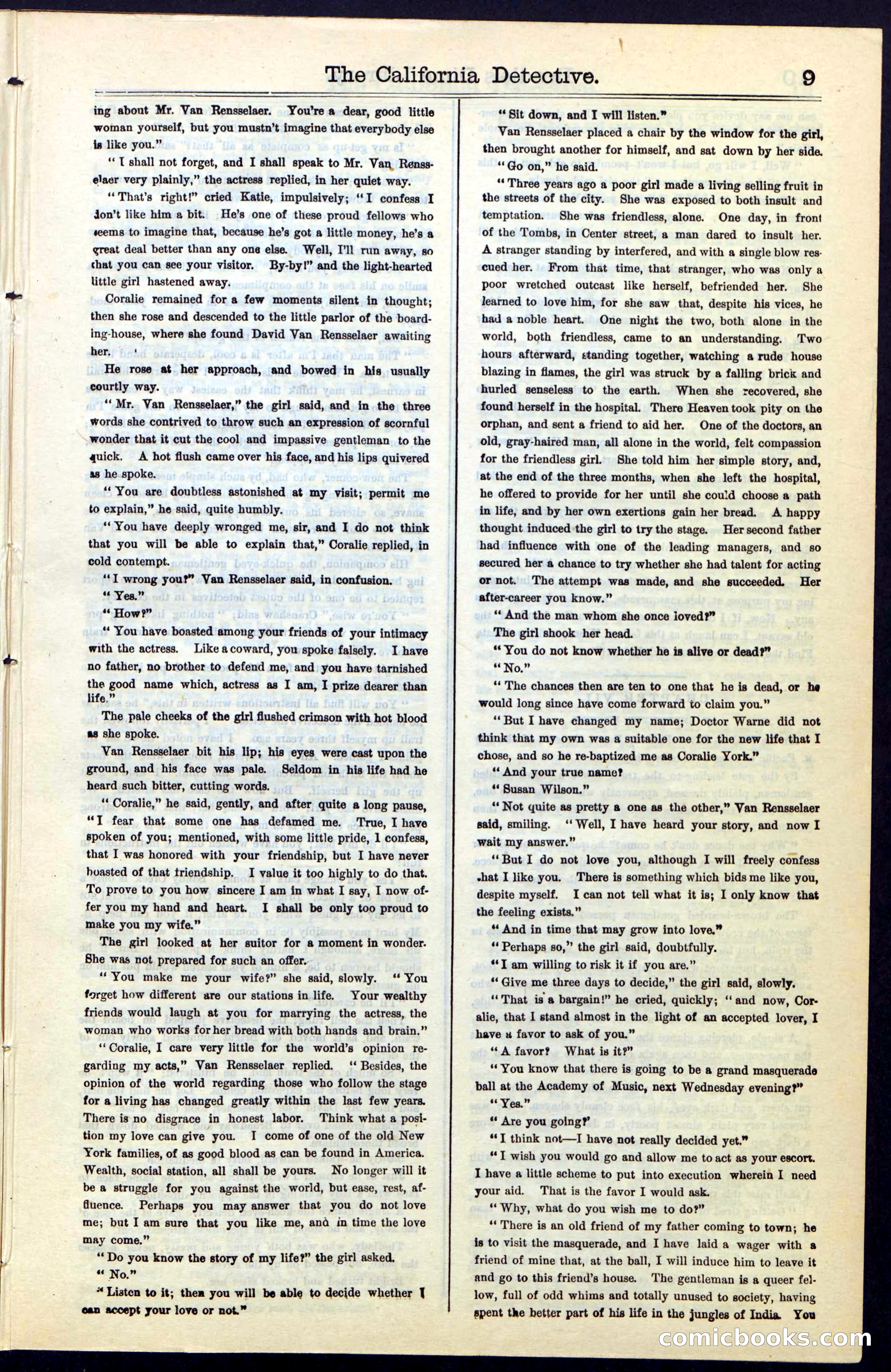 Beadle's Dime Library No. 42 — page 9 of 32