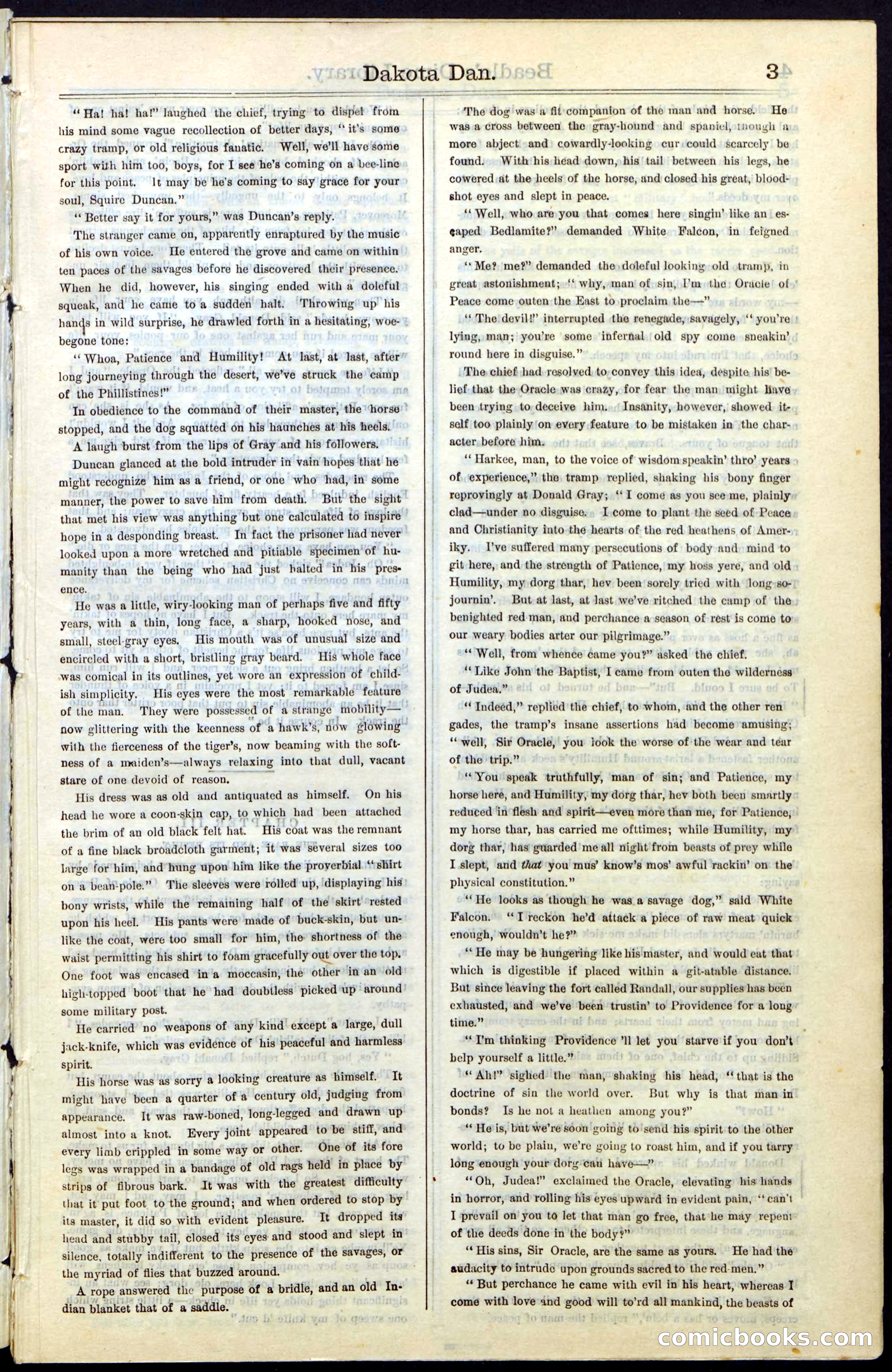 Beadle's New York Dime Library, No. 43 — page 3 of 32