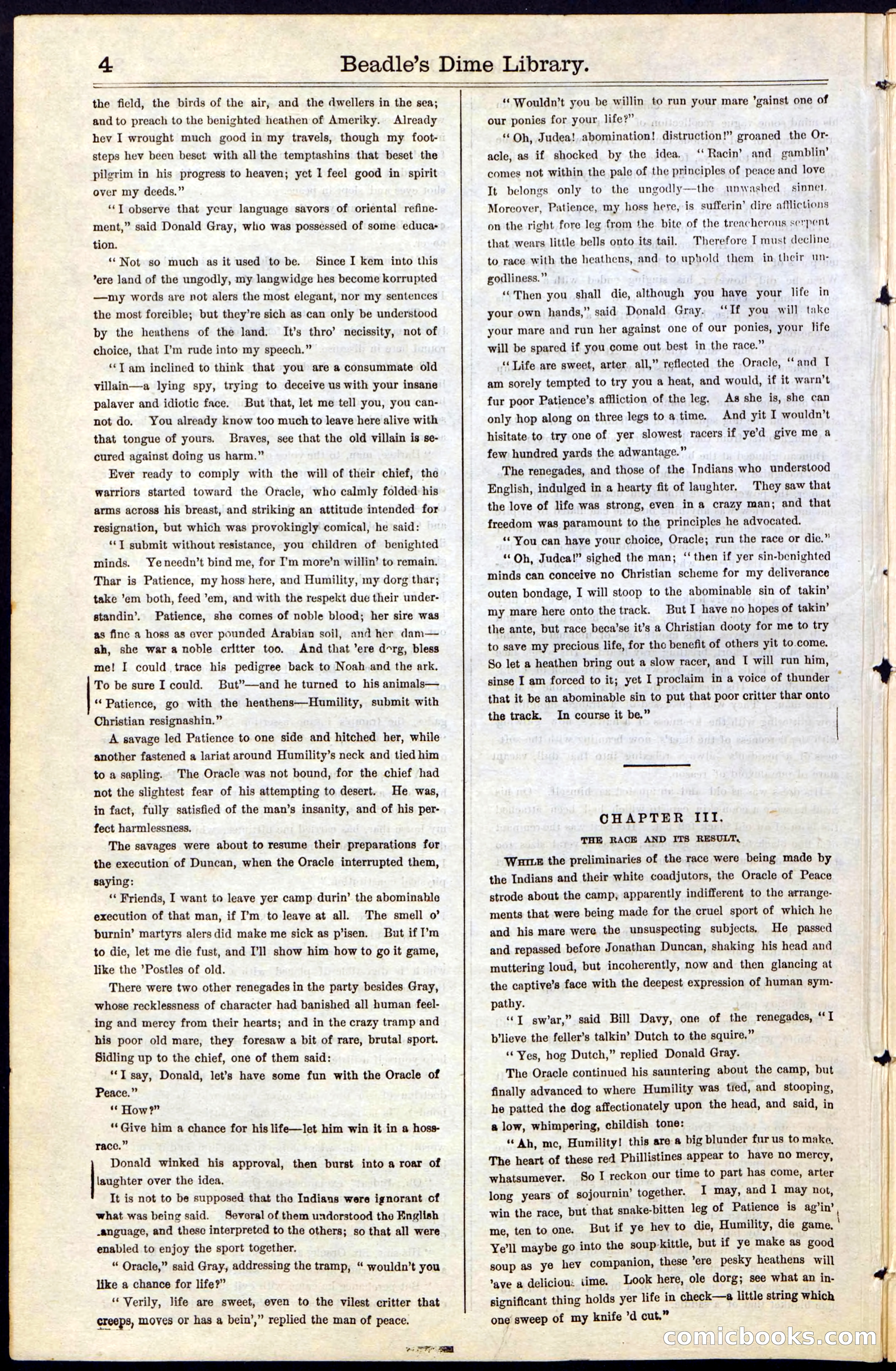 Beadle's New York Dime Library, No. 43 — page 4 of 32