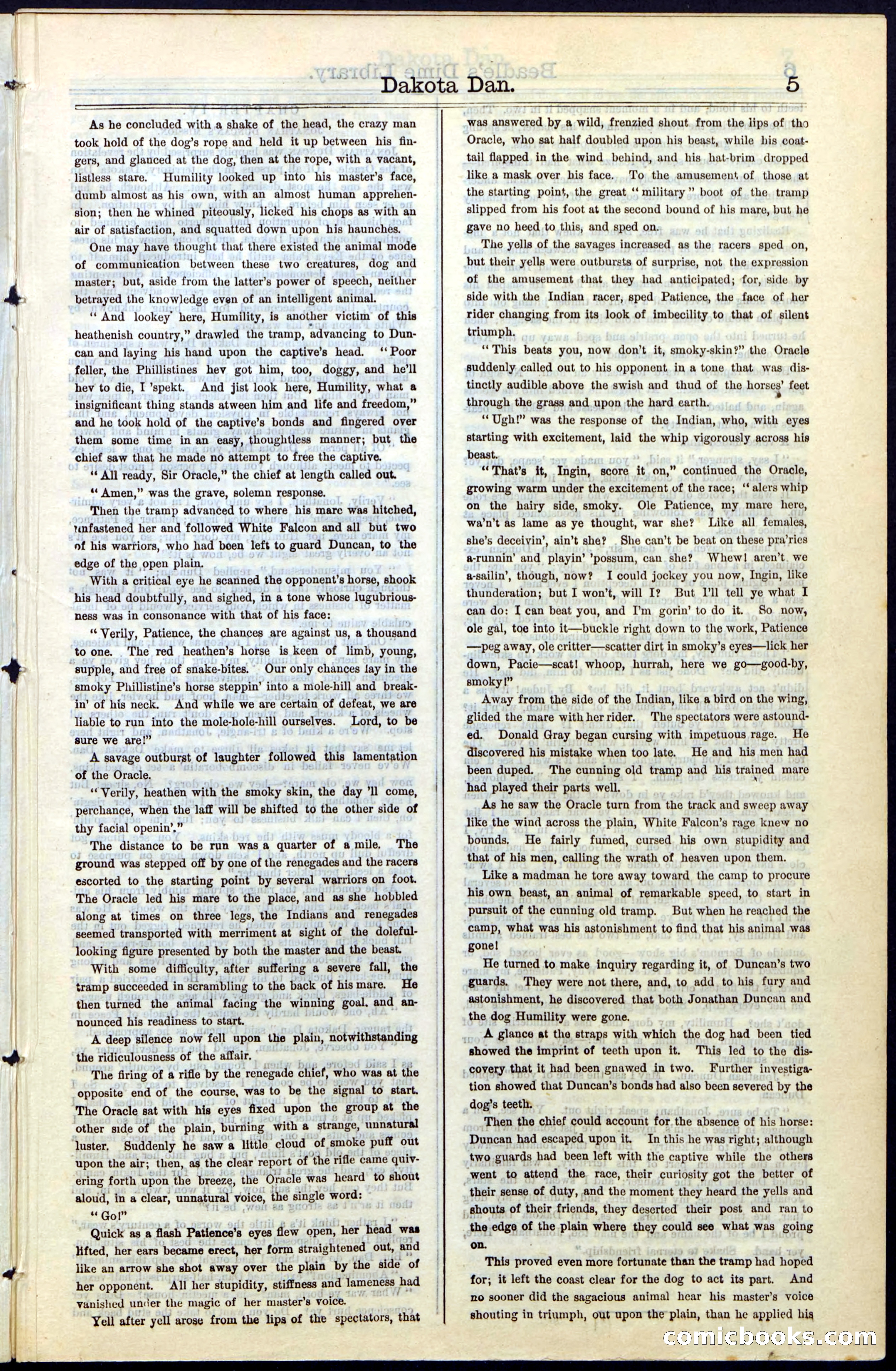 Beadle's New York Dime Library, No. 43 — page 5 of 32