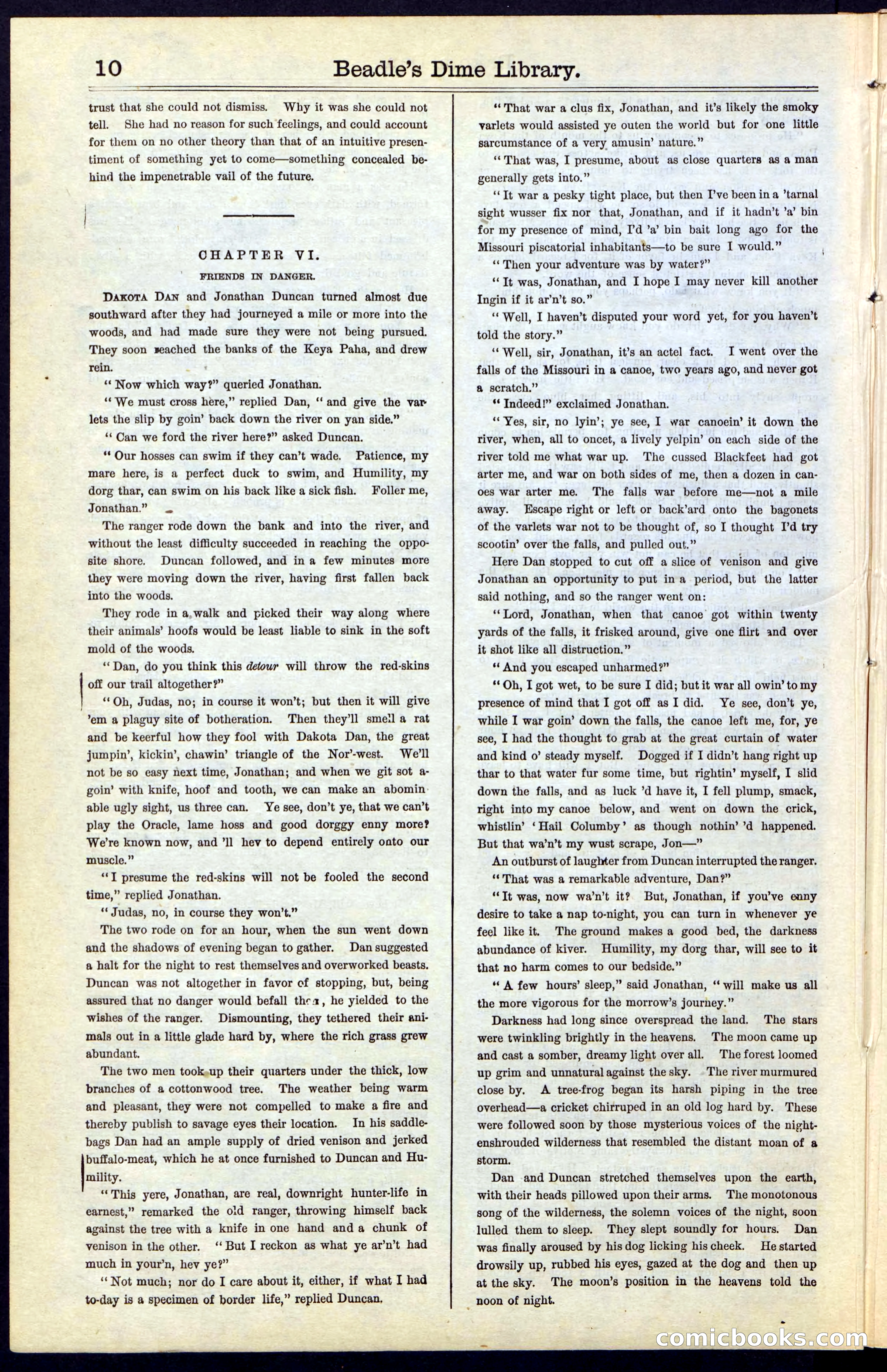 Beadle's New York Dime Library, No. 43 — page 10 of 32