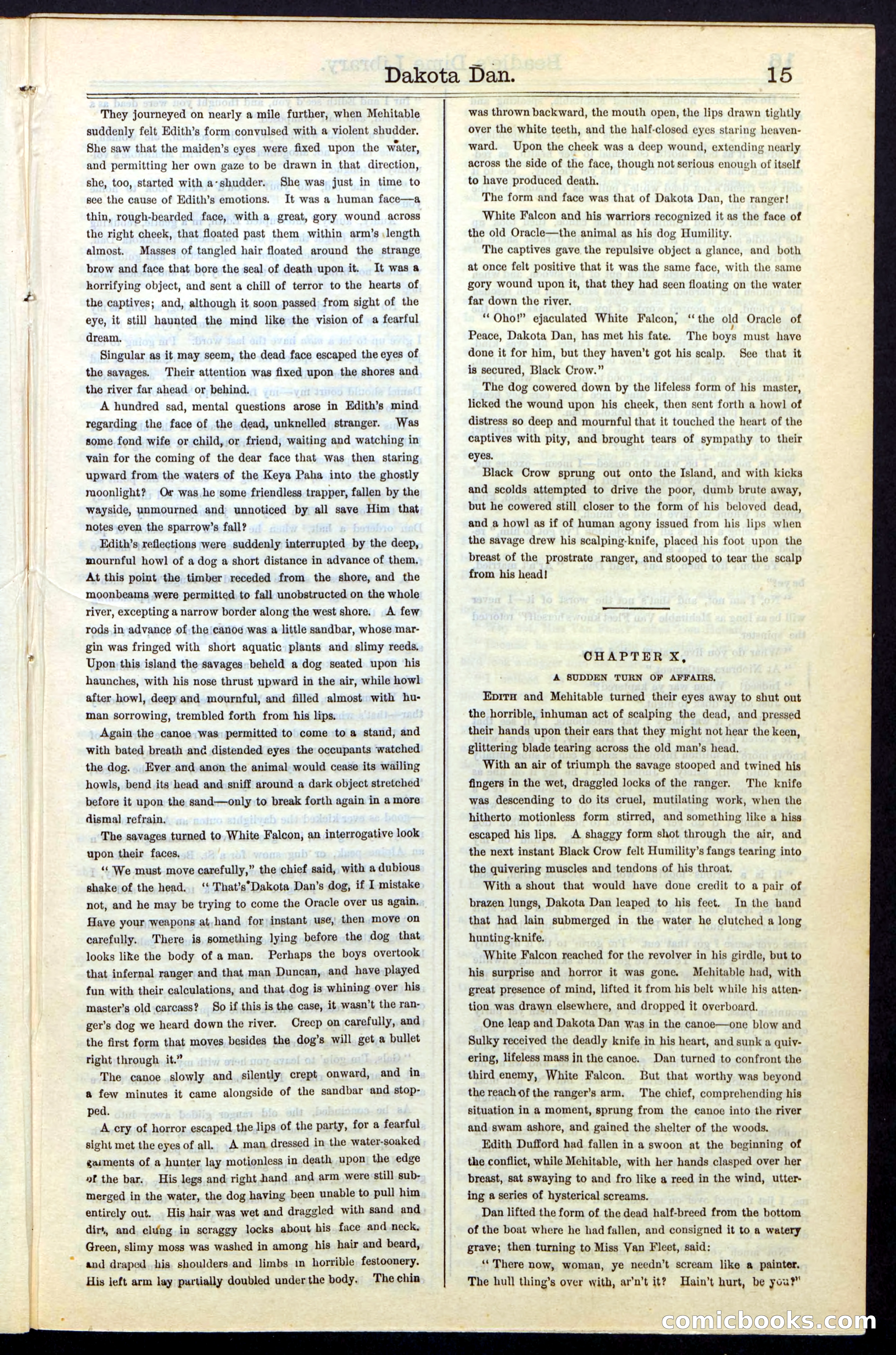 Beadle's New York Dime Library, No. 43 — page 15 of 32