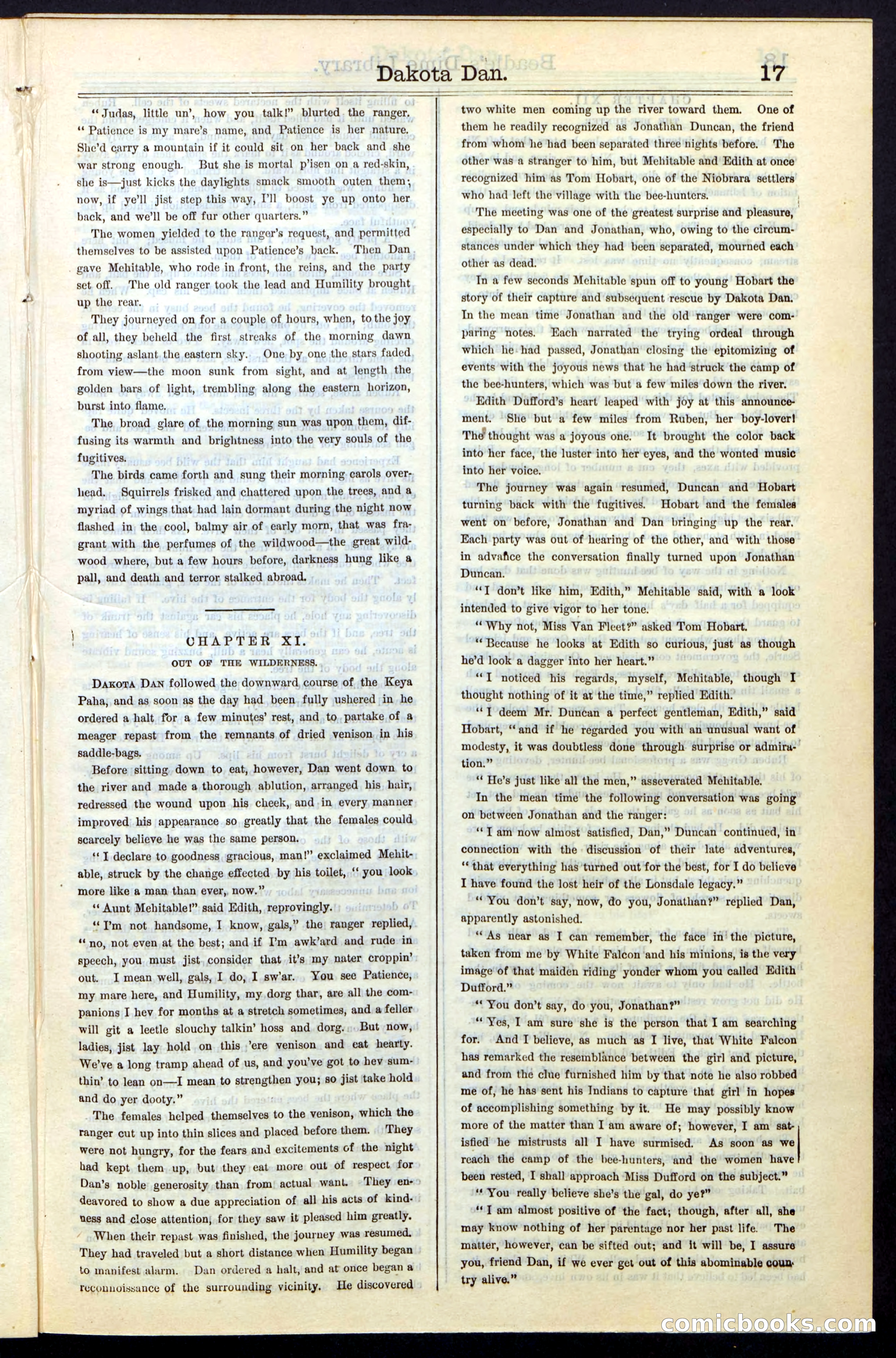 Beadle's New York Dime Library, No. 43 — page 17 of 32
