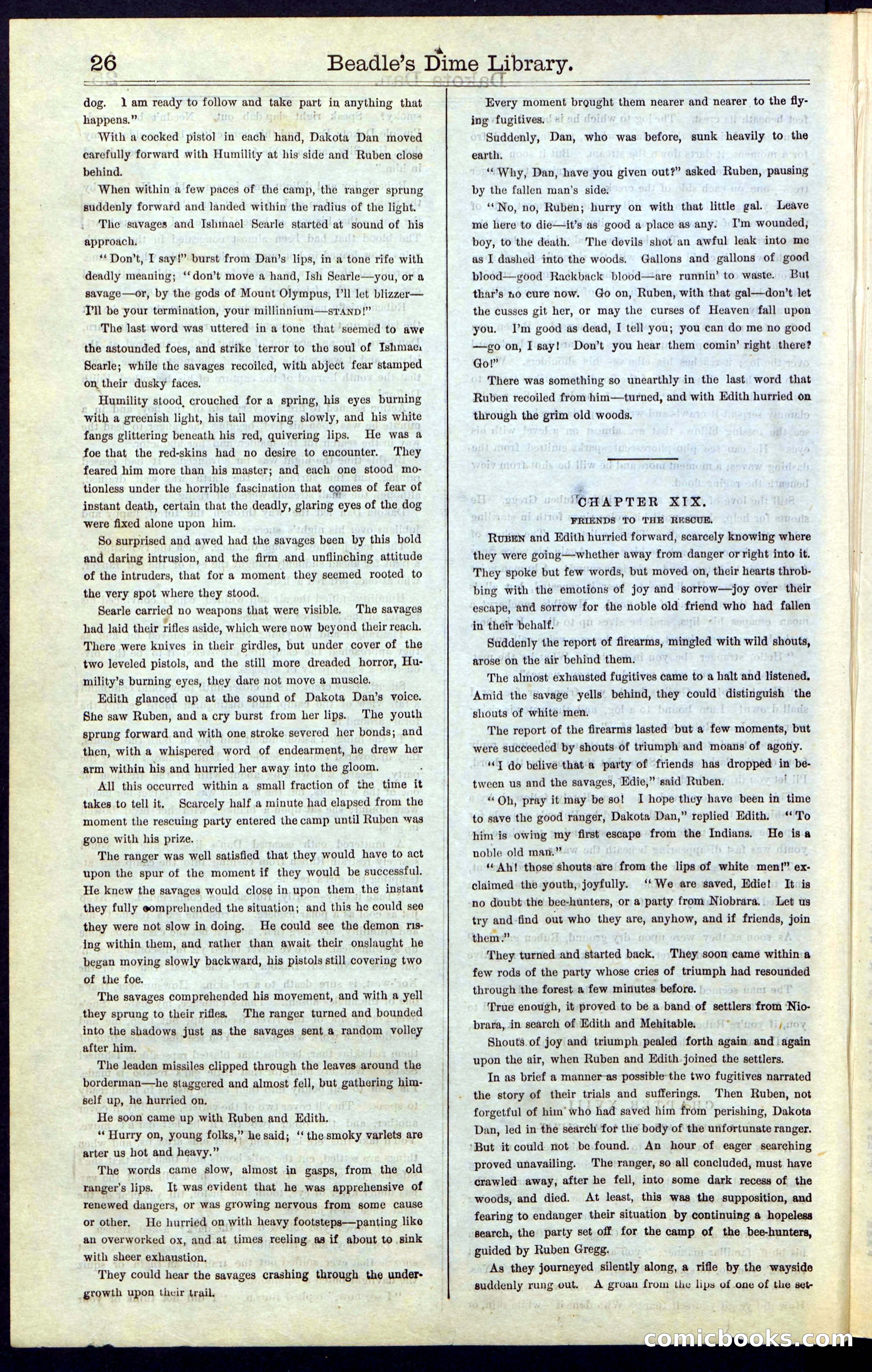 Beadle's New York Dime Library, No. 43 — page 26 of 32