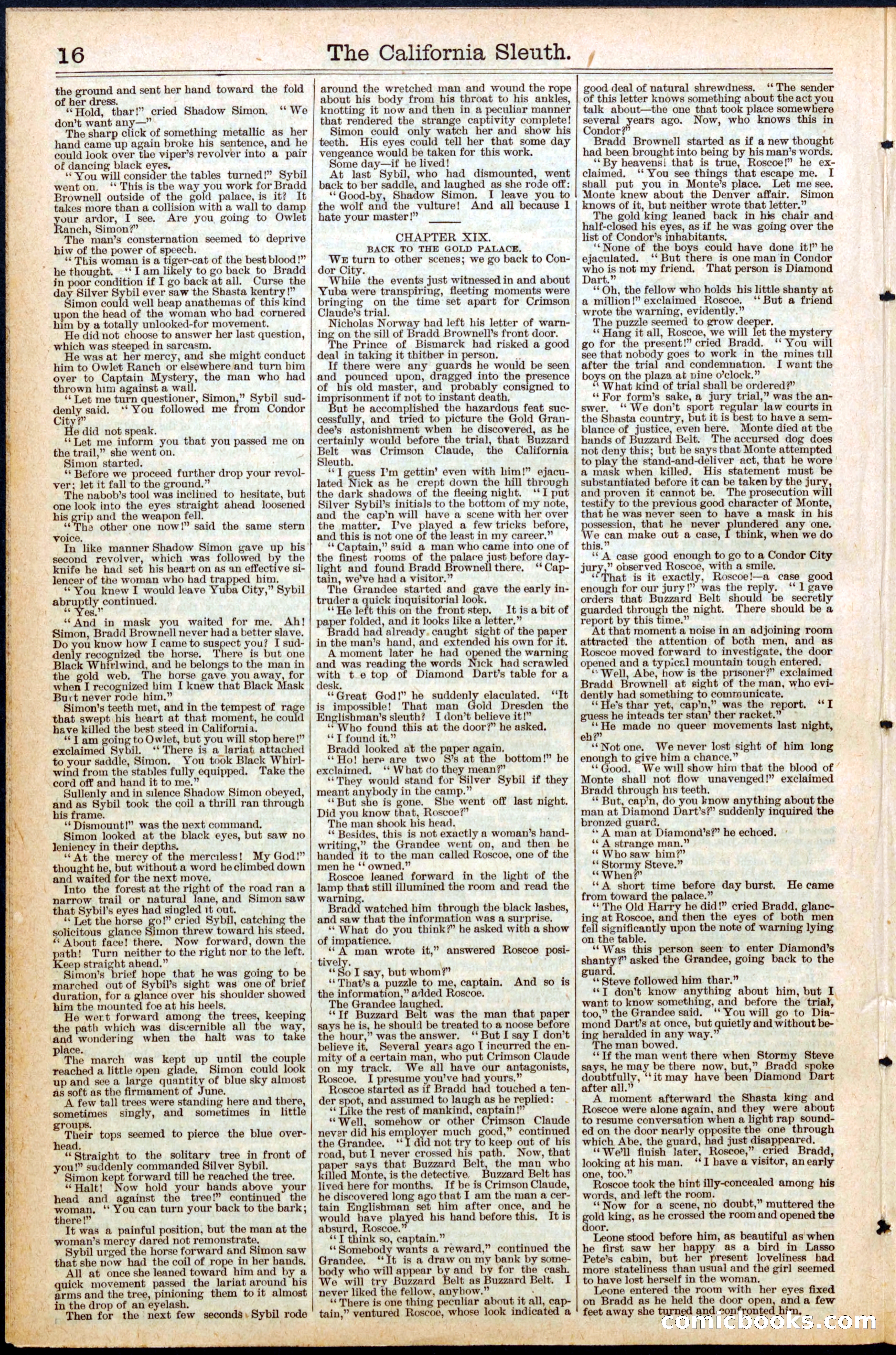 Beadle's New York Dime Library No. 441 — page 16 of 32