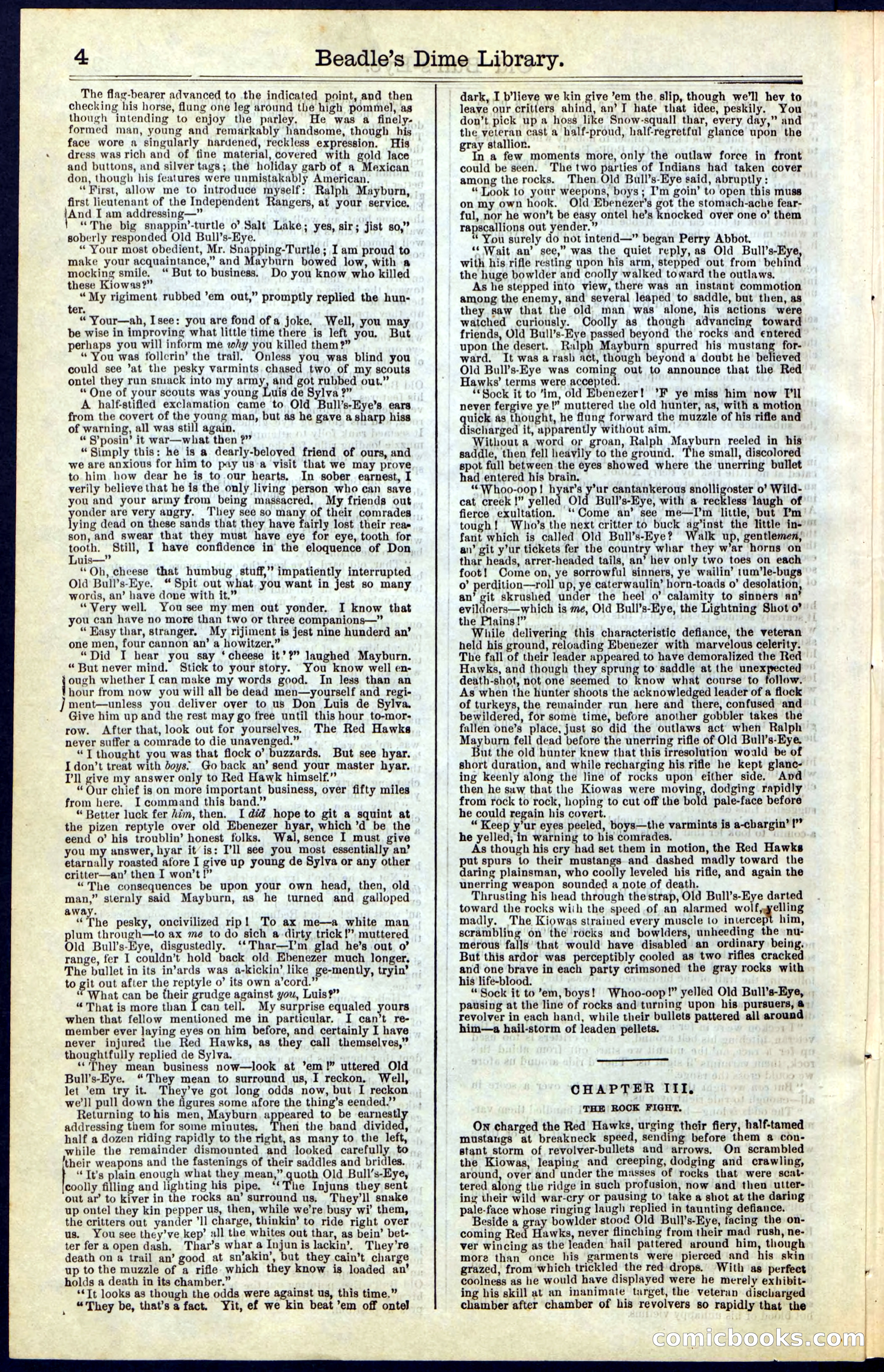 Beadle's Dime Library, Vol. IV, No. 45 — page 4 of 32