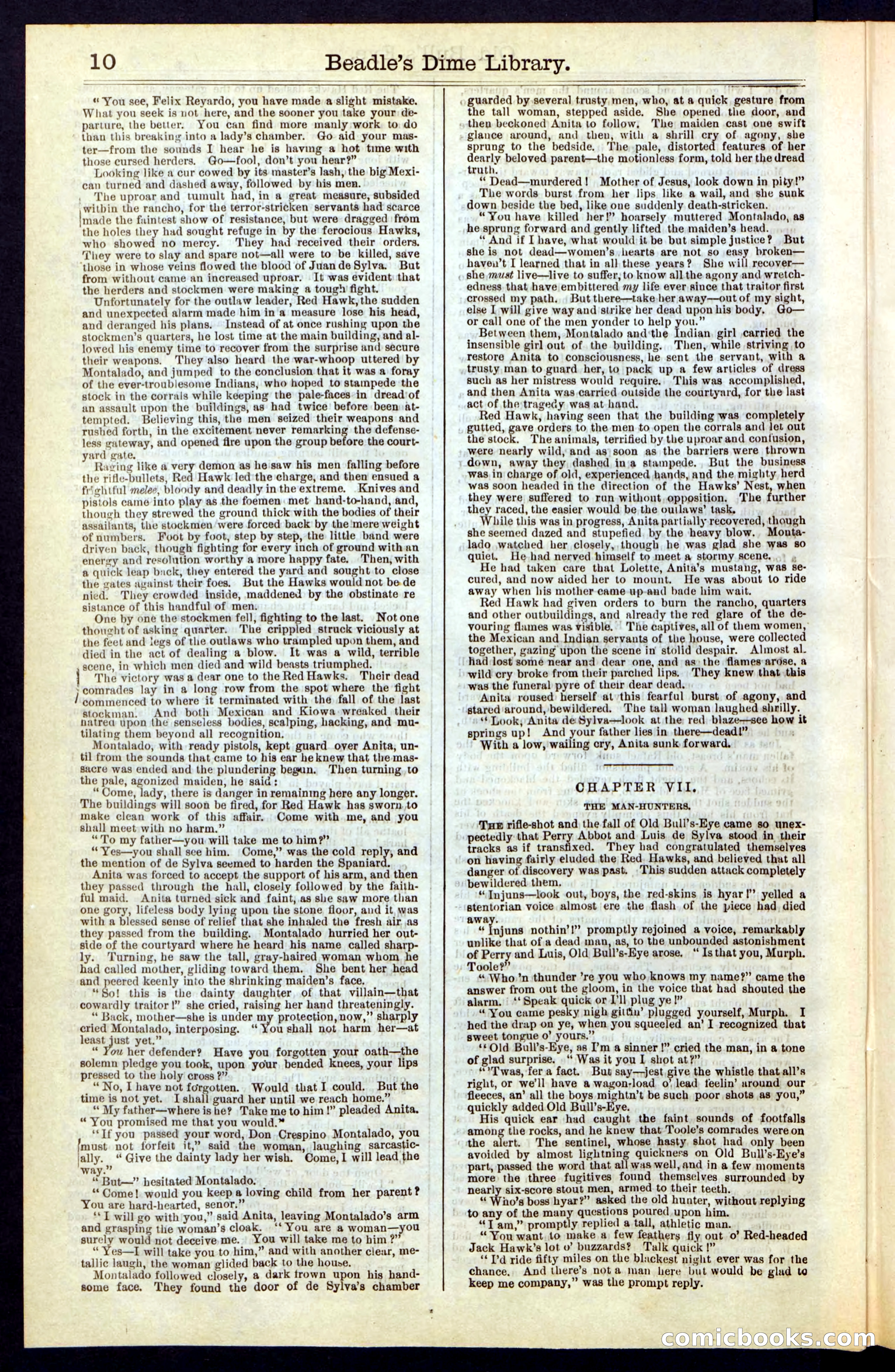 Beadle's Dime Library, Vol. IV, No. 45 — page 10 of 32
