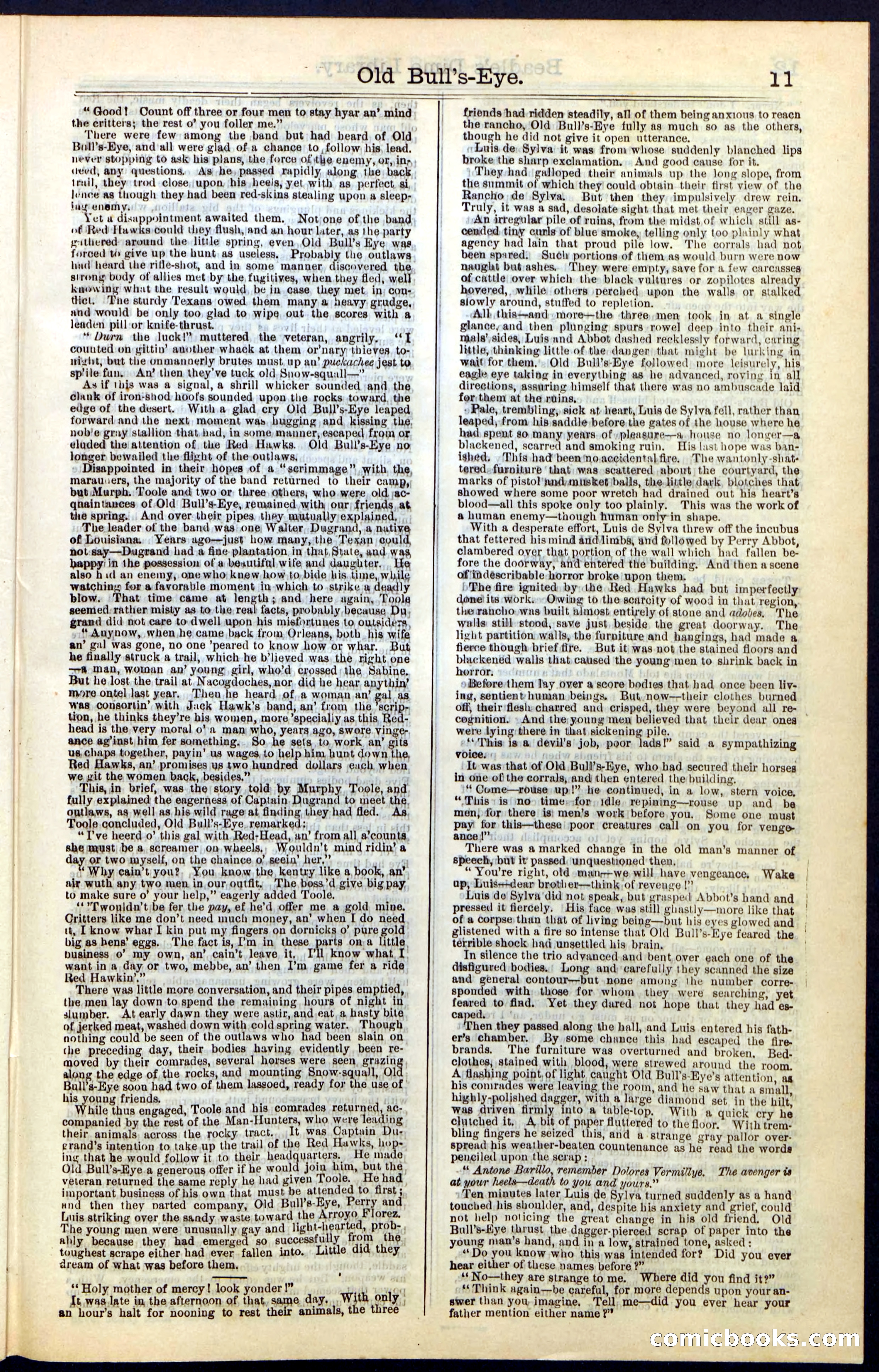 Beadle's Dime Library, Vol. IV, No. 45 — page 11 of 32