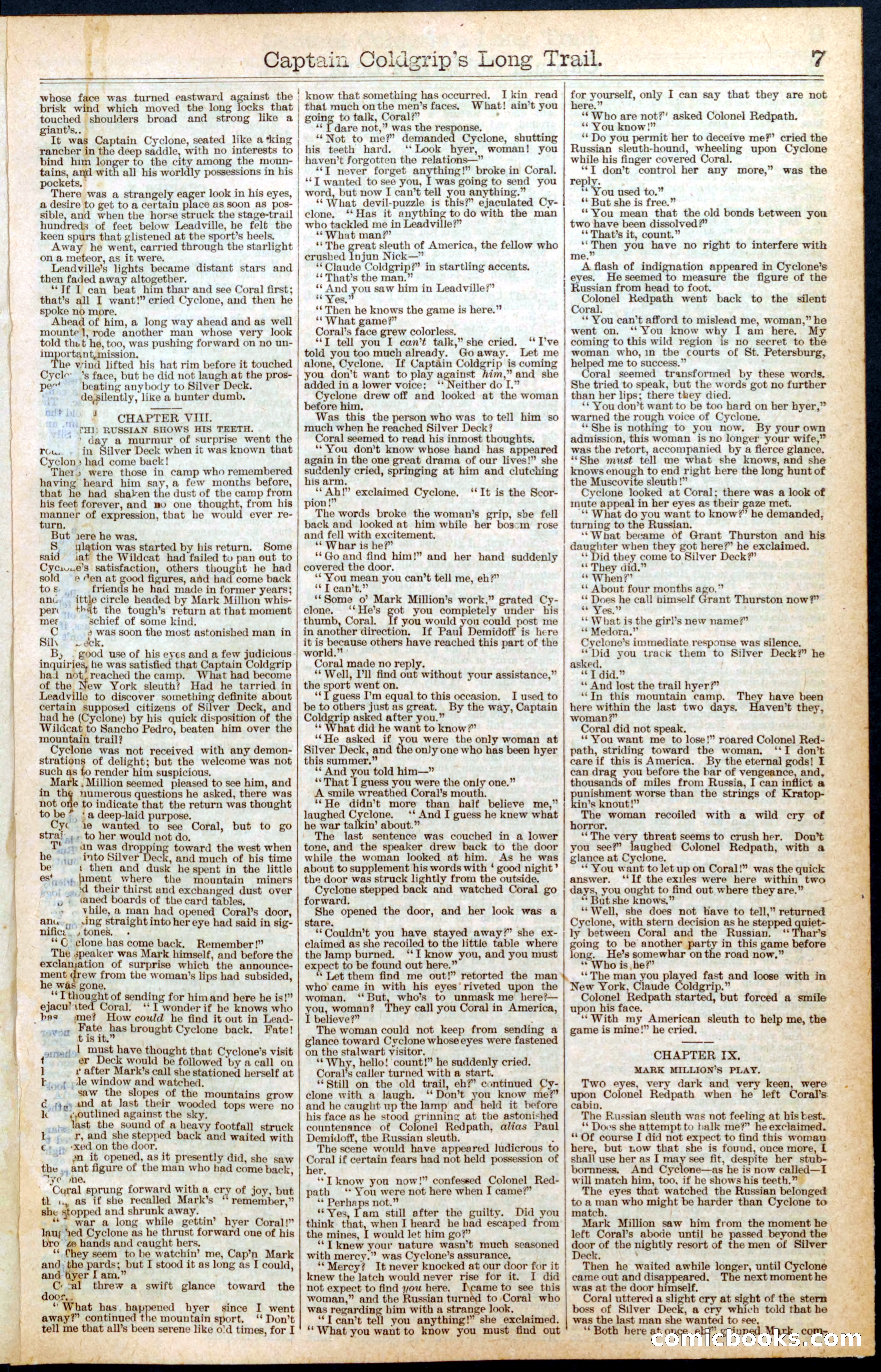 Beadle's New York Dime Library, No. 453 — page 7 of 32