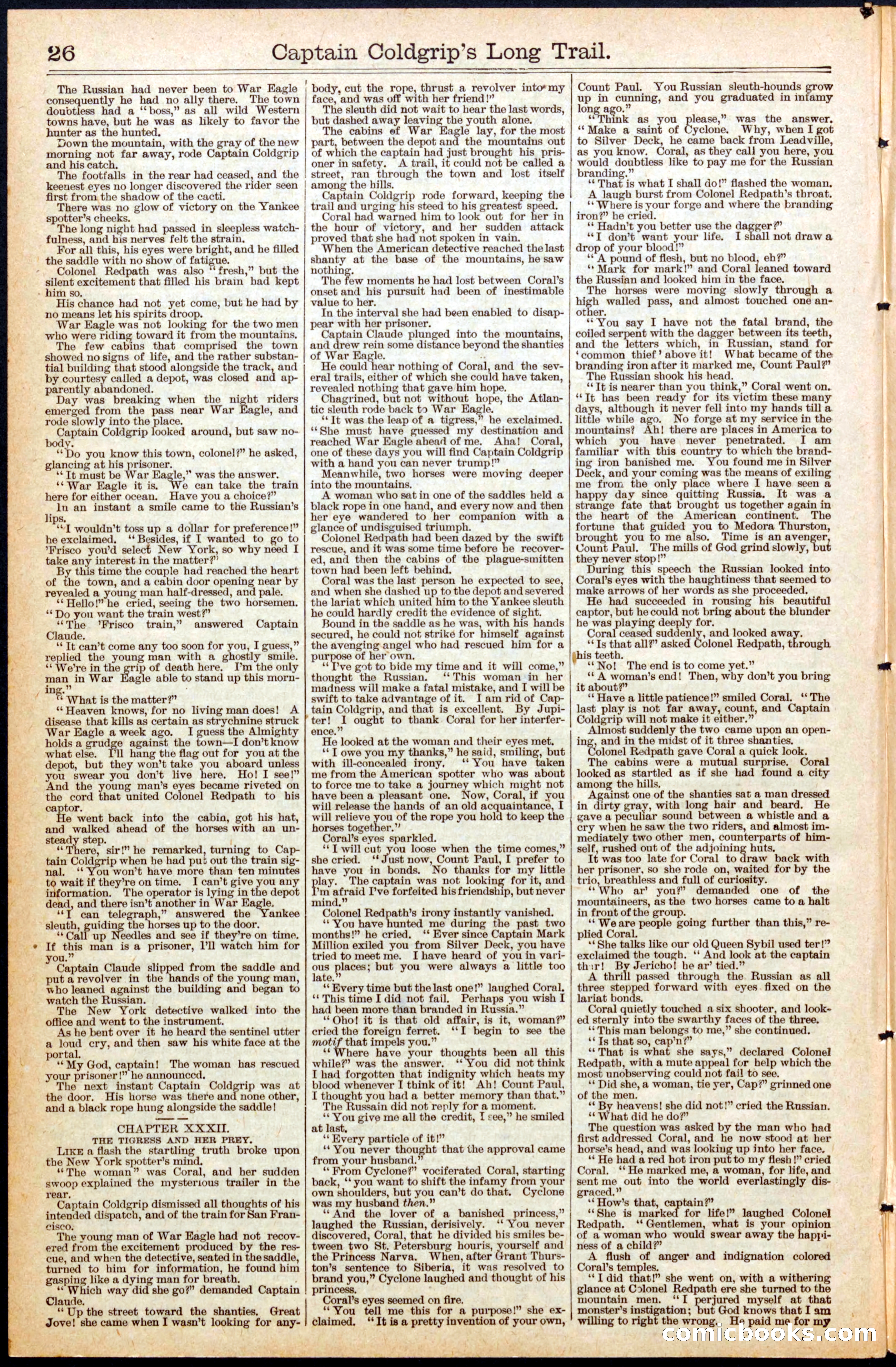 Beadle's New York Dime Library, No. 453 — page 26 of 32